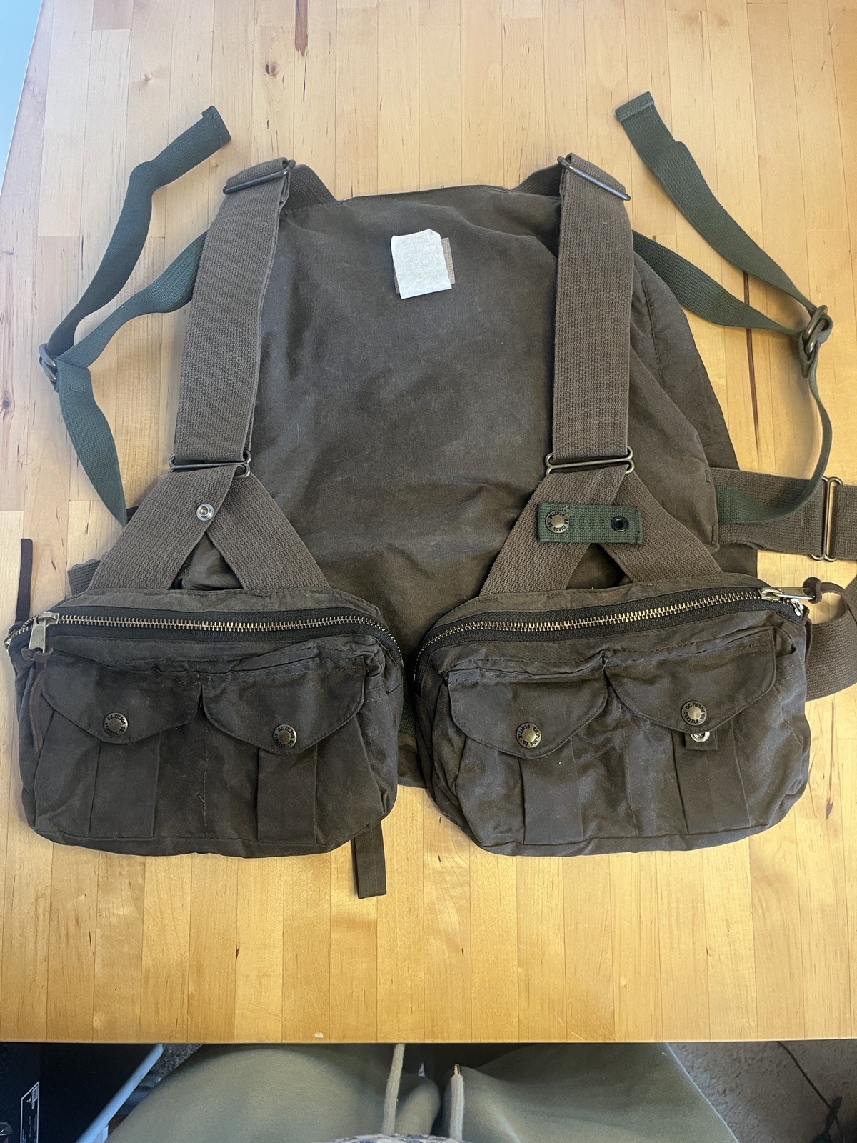 Filson Foul Weather Fly Fishing Vintage Vest Seattle Washington Style 1433