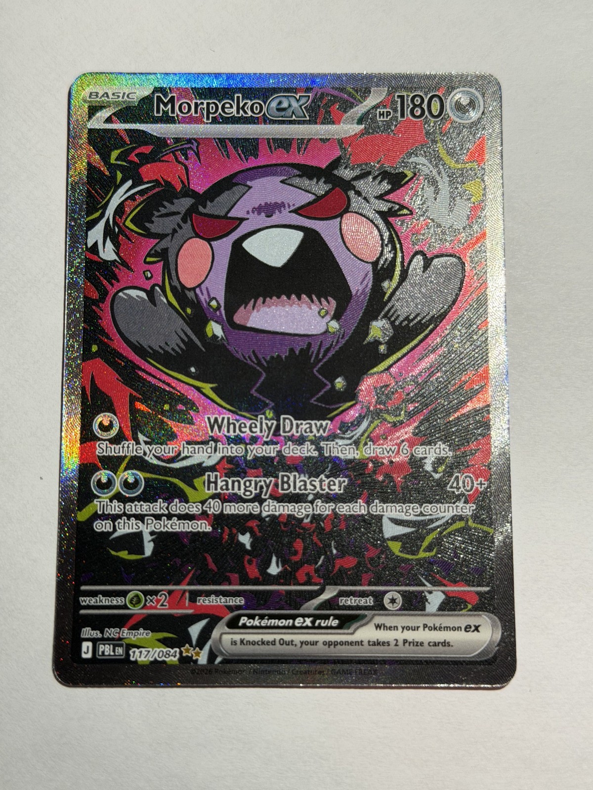 Morpeko ex - 117/084 - ME05: Pitch Black Morpeko ex - 117/084 - ME05: Pitch Black