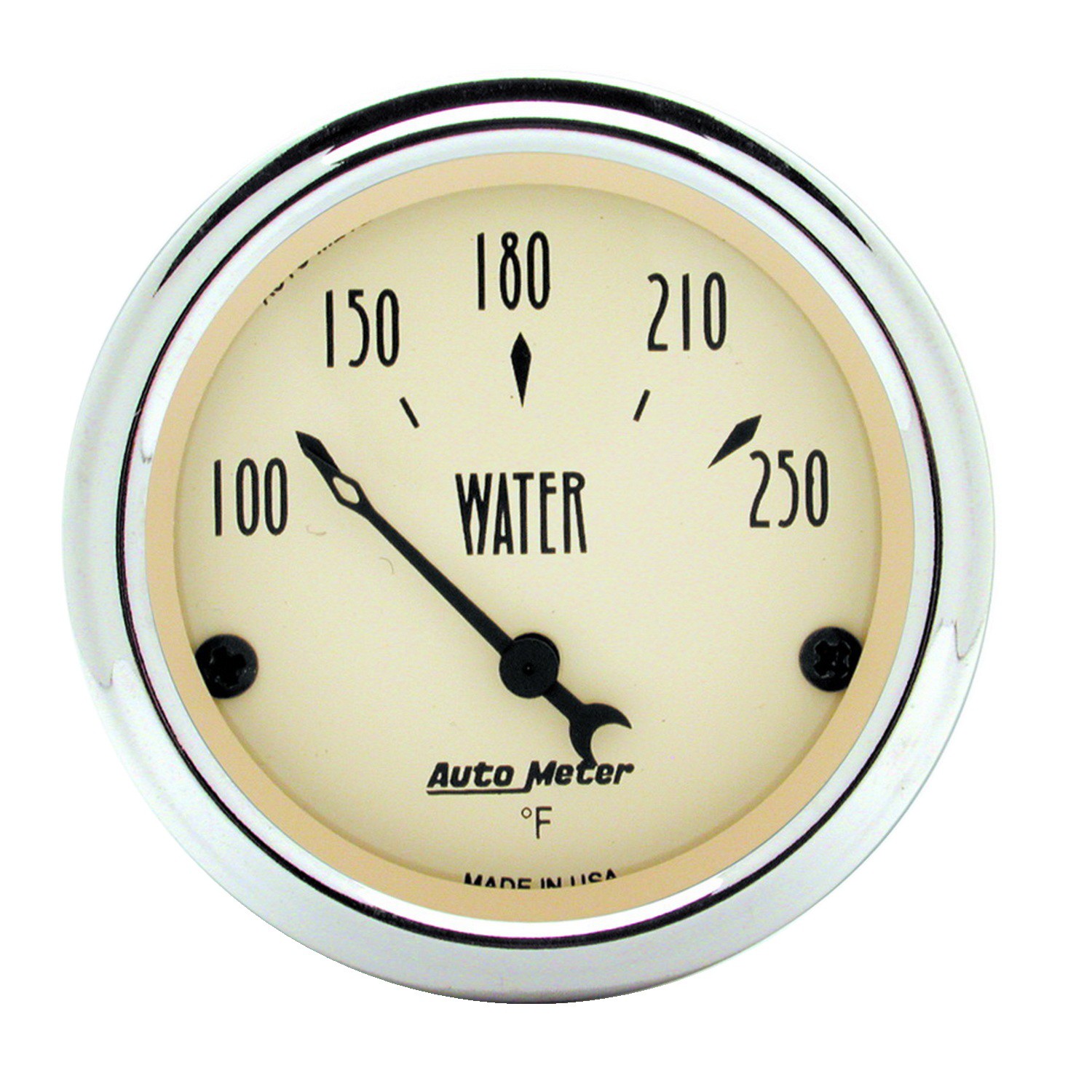 AutoMeter 1837 Air-Core Antique Beige Water Temperature Gauge 2-1/16\