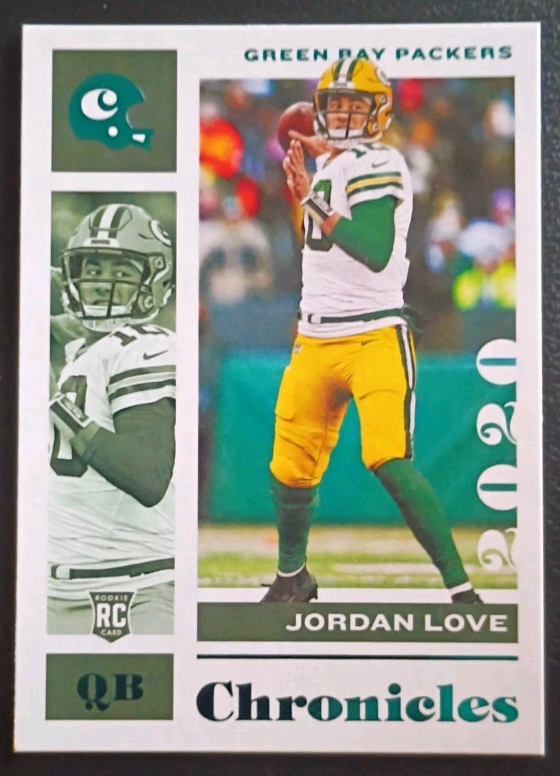 2020 Panini Chronicles - Jordan Love #38 Teal (RC) Color Match 2020 Panini Chronicles - Jordan Love #38 Teal (RC) Color Match