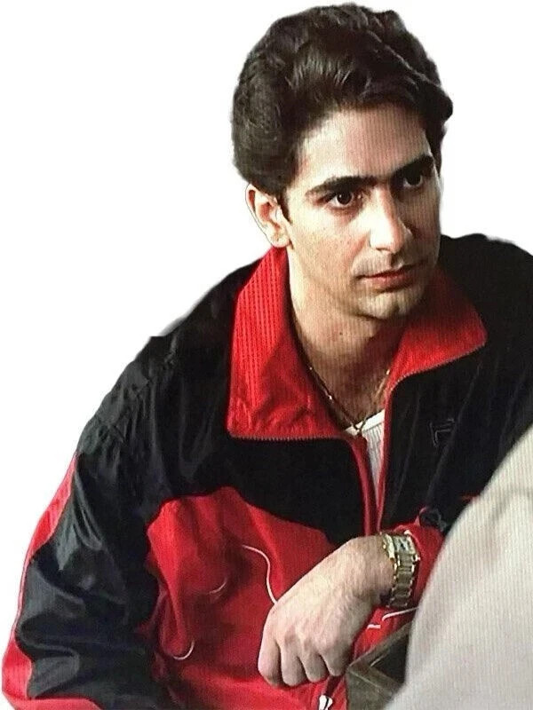 The Sopranos Christopher Moltisanti’s Inspired Tracksuit in Red & Black For Men The Sopranos Christopher Moltisanti’s Inspired Tracksuit in Red & Black For Men