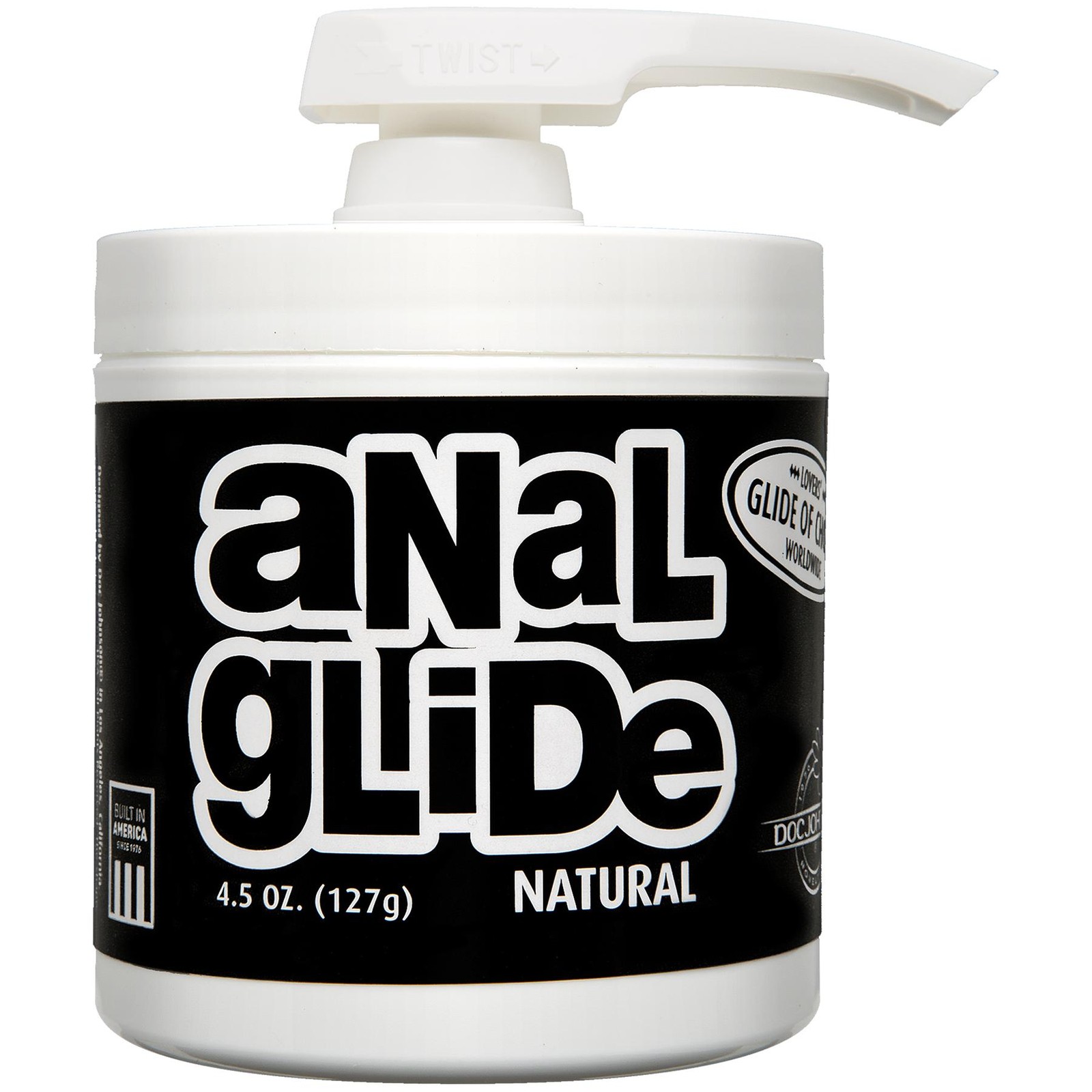 Doc Johnson Anal Glide - Natural Lubricant - 4.5 oz Lube