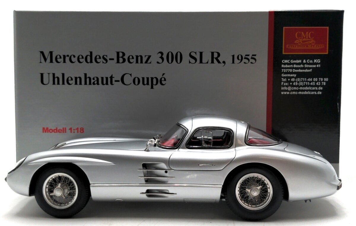 CMC M-076 1:18 Scale Mercedes-Benz 300 SLR 1955 Uhlenhaut Coupe Diecast Model