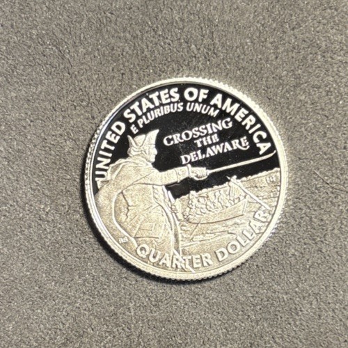 2021 S Washington Crossing the Delaware Quarter .999 Silver Proof 99.9%
