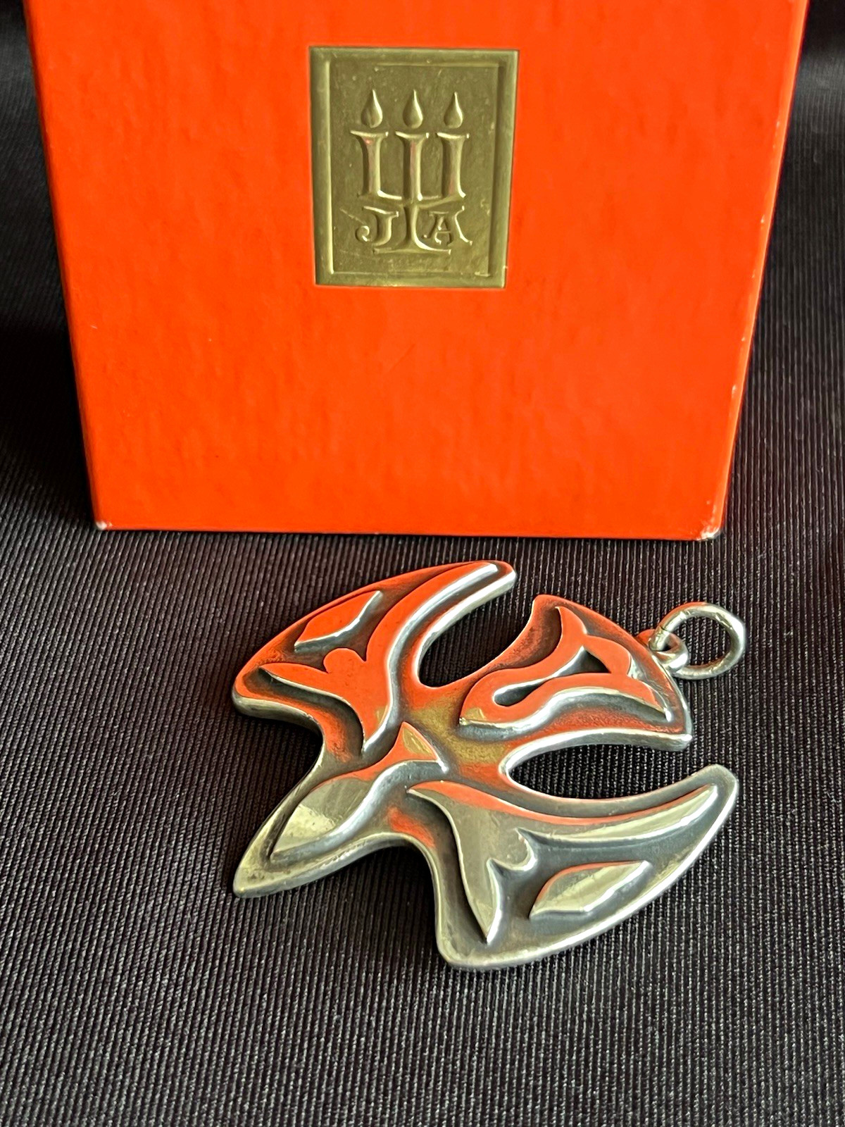VTG James Avery Retired Large Descending Dove Pendant Sterling Silver 20.34g