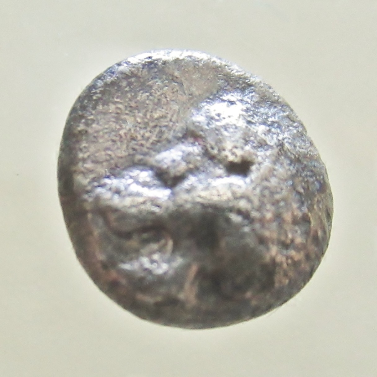 Ionia, Miletos Late 6th Cent BC. AR Diobol  Lion Forepart/ Stellate Pattern