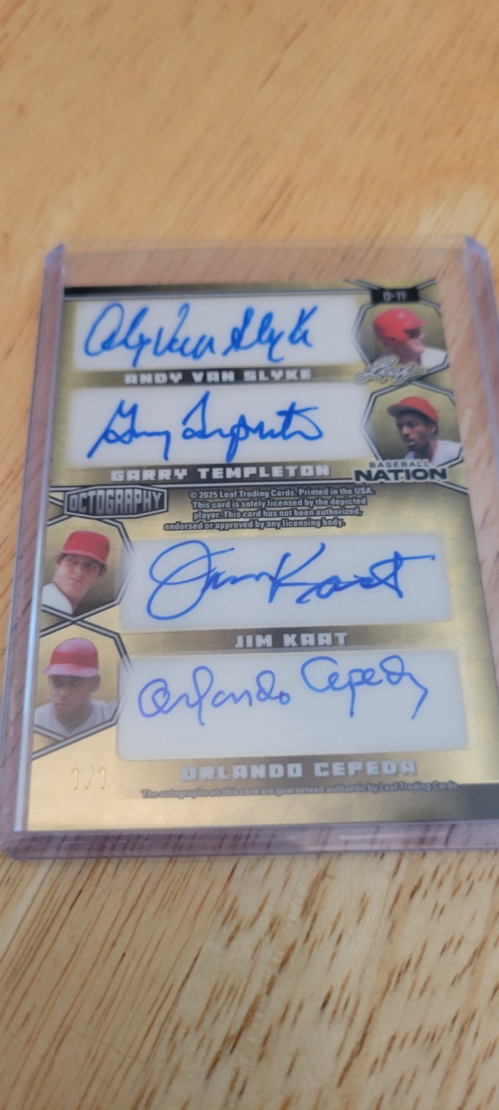 2025 Leaf Baseball Nation Octography St Louis Cardinals Autos 2025 Leaf Baseball Nation Octography St Louis Cardinals Autos