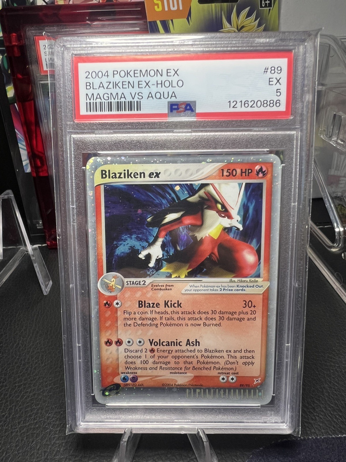 2004 POKEMON EX TEAM MAGMA VS TEAM AQUA #89 BLAZIKEN EX-HOLO PSA 5 CLEAN 2004 POKEMON EX TEAM MAGMA VS TEAM AQUA #89 BLAZIKEN EX-HOLO PSA 5 CLEAN