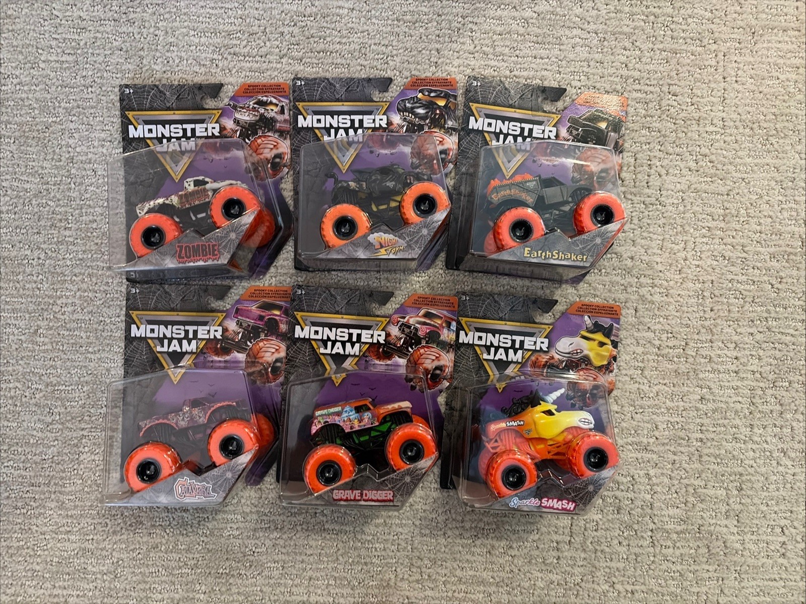 Monster Jam Spooky Collection 1:64 Diecast 2026 Set of 6 NIGHT STORM INCLUDED Monster Jam Spooky Collection 1:64 Diecast 2026 Set of 6 NIGHT STORM INCLUDED