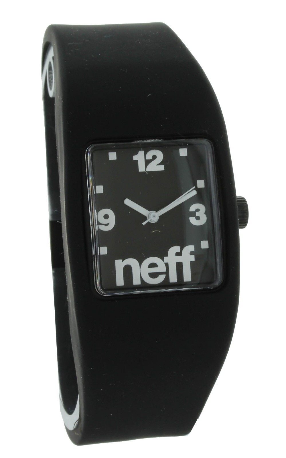 Neff Sleek Bandit Watch Unisex Black S/M Silicone Band NEW IN BOX