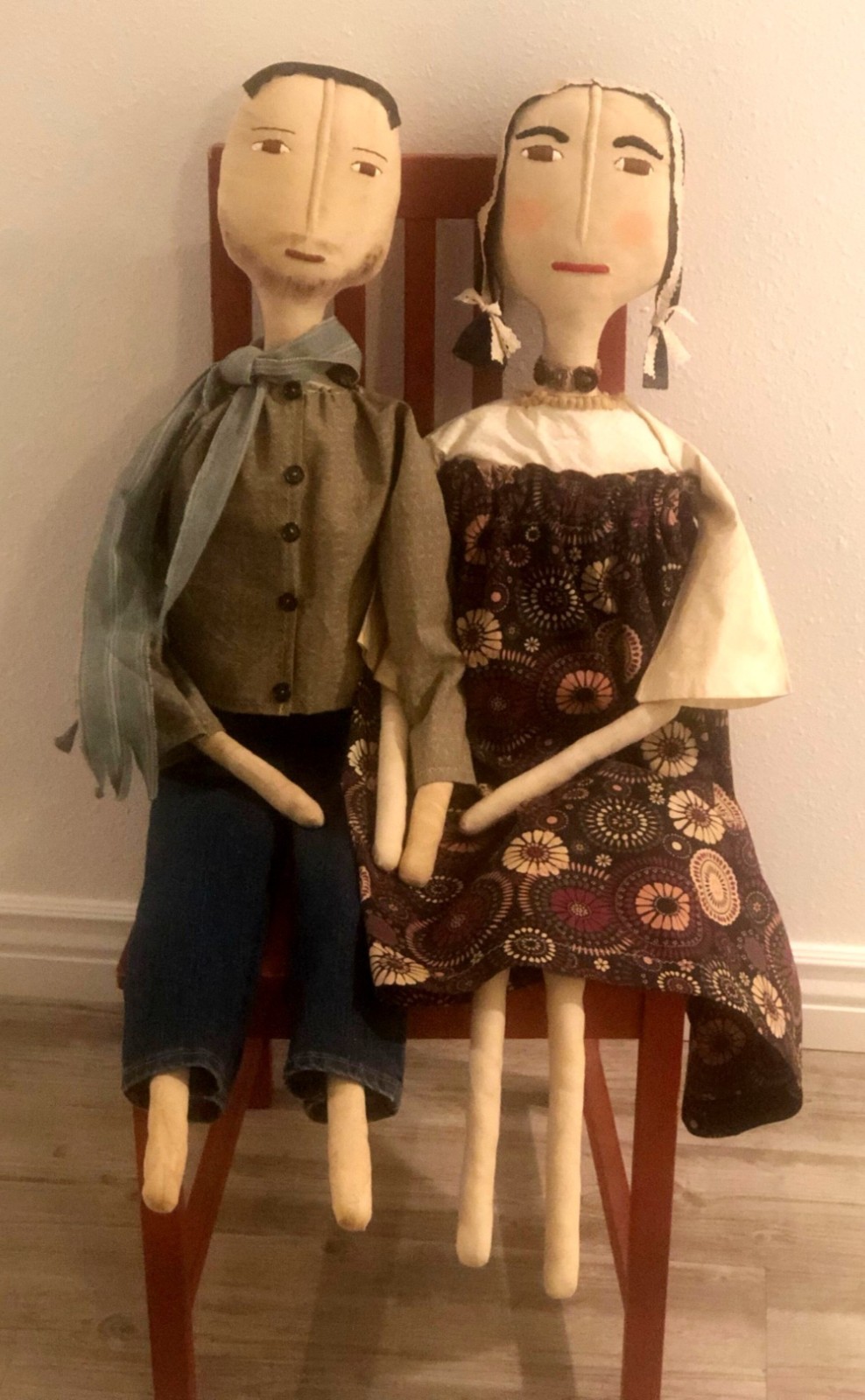 Handmade Cloth Doll, Primitive Dolls, Folk Art, Farmhouse Decor, Country Doll