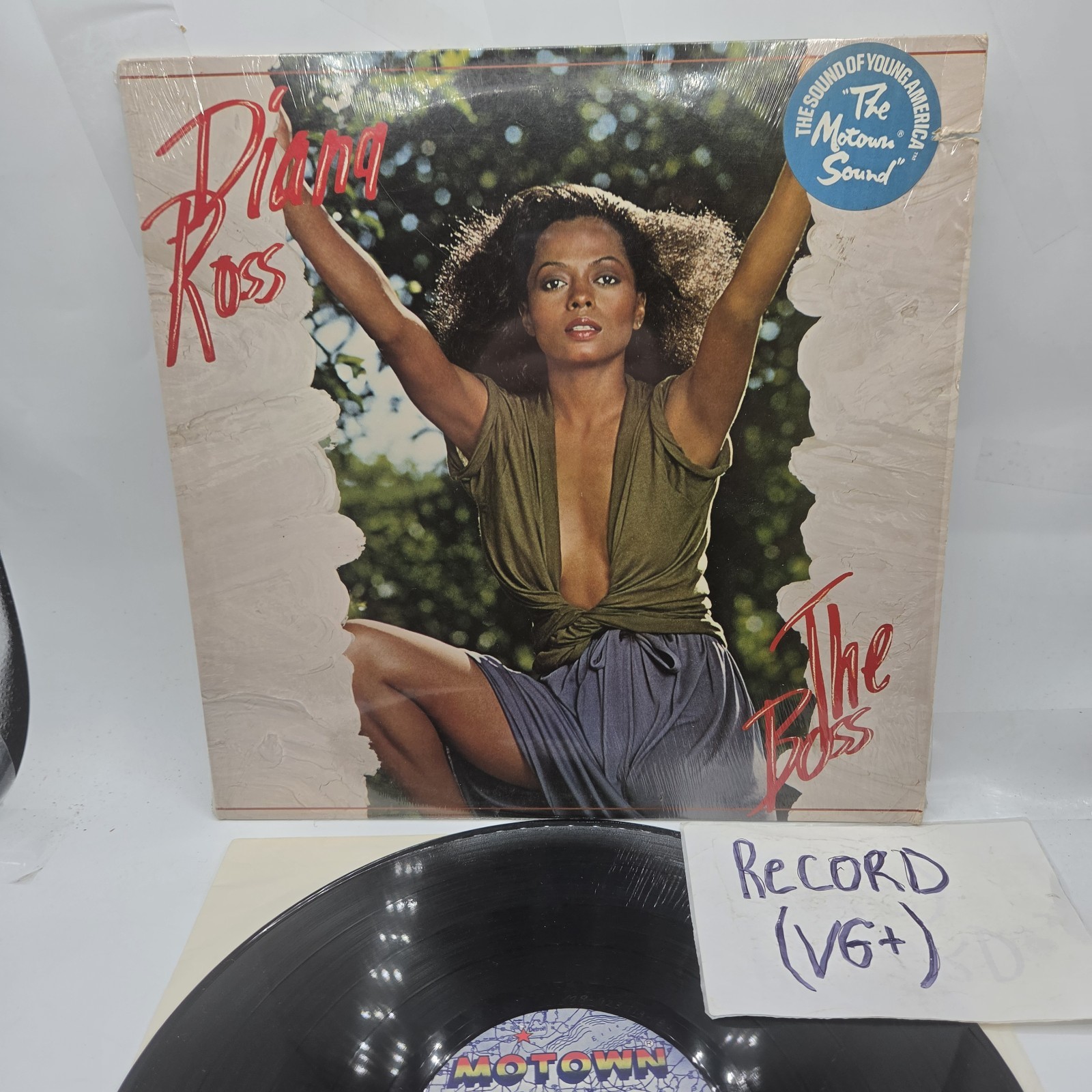 Diana Ross The Boss LP Vinyl Record 1979 In Shrink Clean VG+