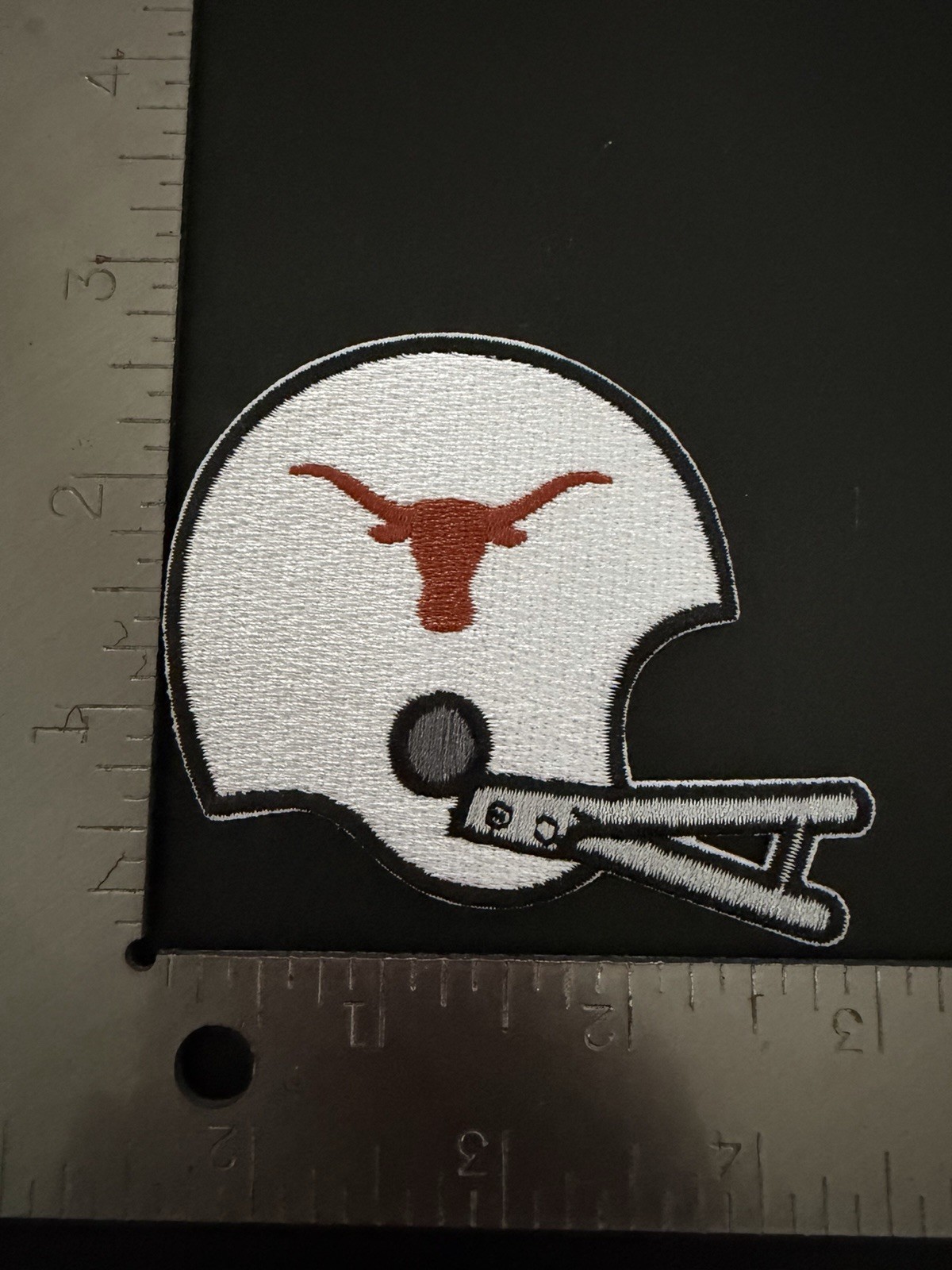 RETRO CLASSIC TEXAS LONGHORNS HELMET LOGO EMBROIDERED PATCH NEW-OLD STOCK RETRO CLASSIC TEXAS LONGHORNS HELMET LOGO EMBROIDERED PATCH NEW-OLD STOCK