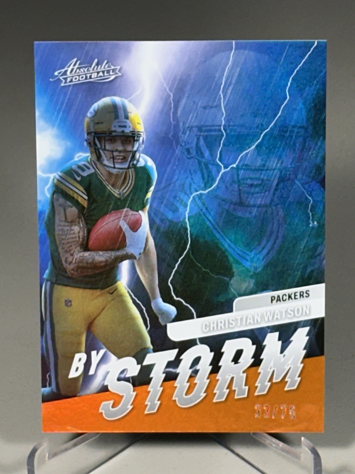 2022 Panini Absolute #BST-15 Christian Watson (RC) Orange 33/75 Green BayPackers