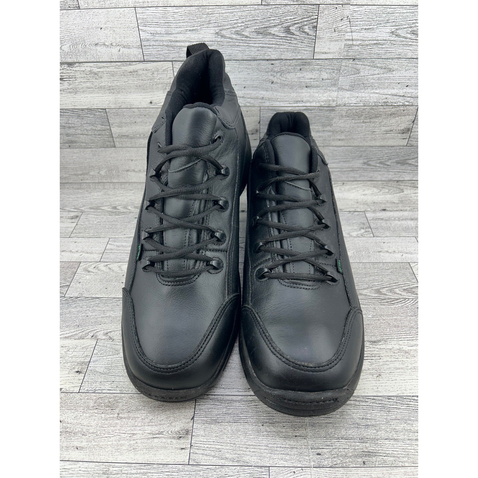 Reebok Men CP8475 SR/USA Postal Approved Leather Work Shoes Black Size 14M USA