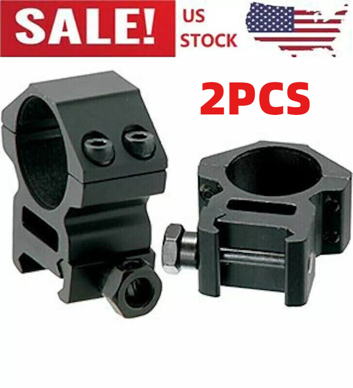 2 Pack 1\'\' inch Middle Profile Scope Rings for Picatinny Weaver Mount Heavy Duty 2 Pack 1\'\' inch Middle Profile Scope Rings for Picatinny Weaver Mount Heavy Duty