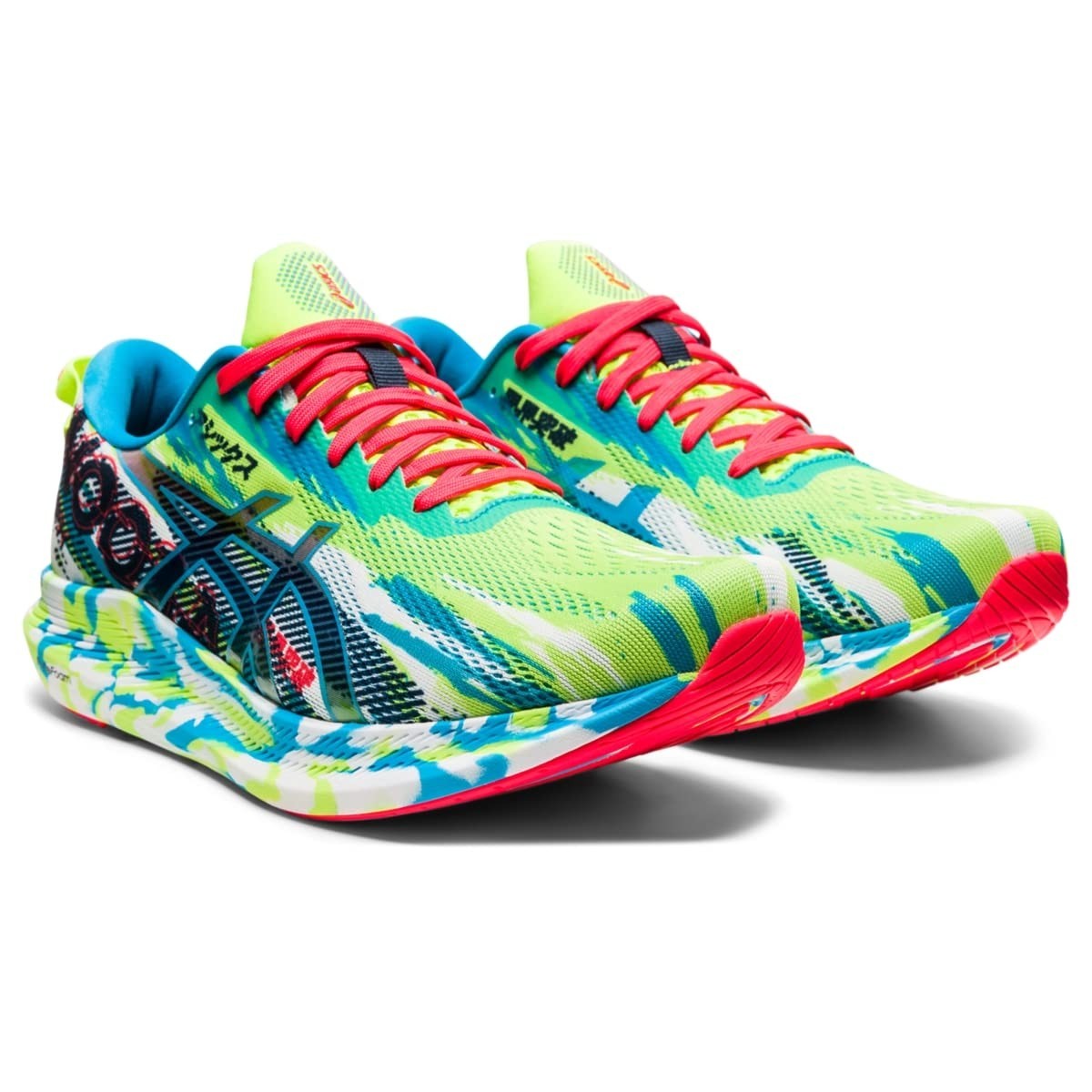 ASICS Men's Noosa Tri 13 Running Shoes Hazard Green/ Digital Aqua