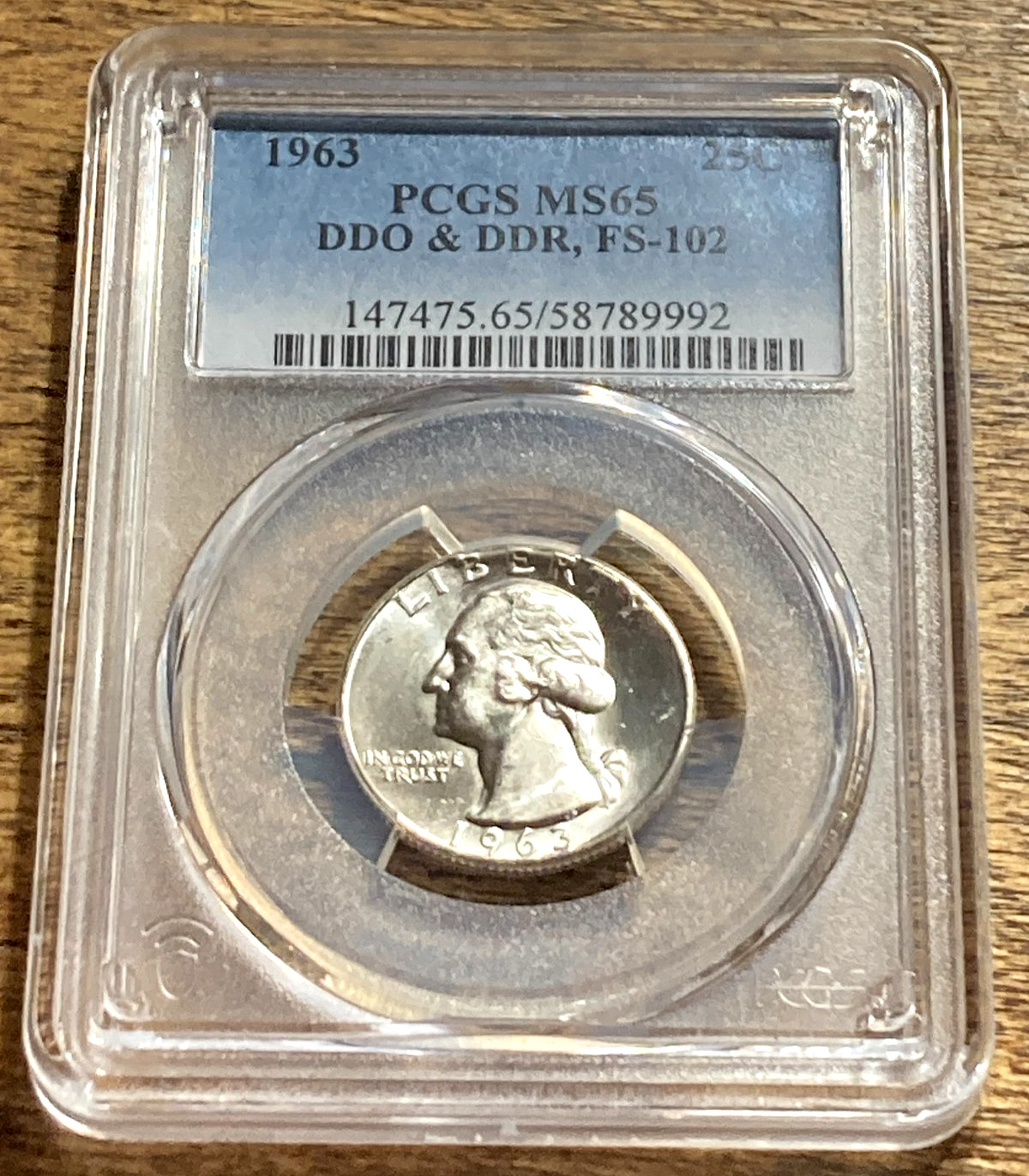1963 Washington Quarter PCGS MS-65 FS-102 DDO & DDR, GREAT LOOKING COIN 1963 Washington Quarter PCGS MS-65 FS-102 DDO & DDR, GREAT LOOKING COIN