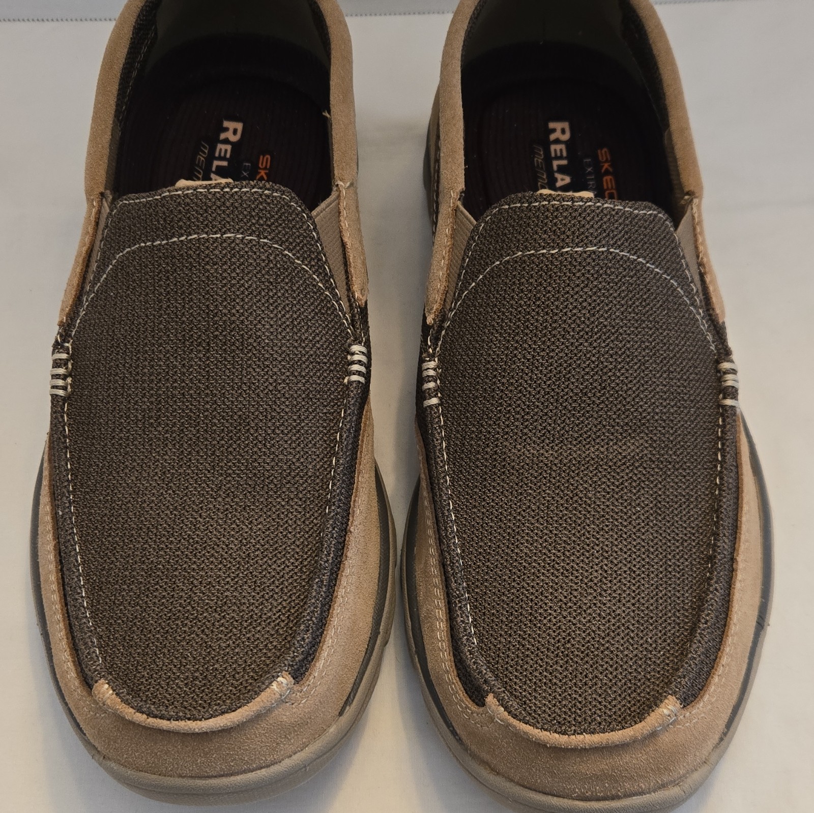 Skechers Men’s Relaxed Fit Superior Milford Shoes 64365 Brown LTBR Size 10.5