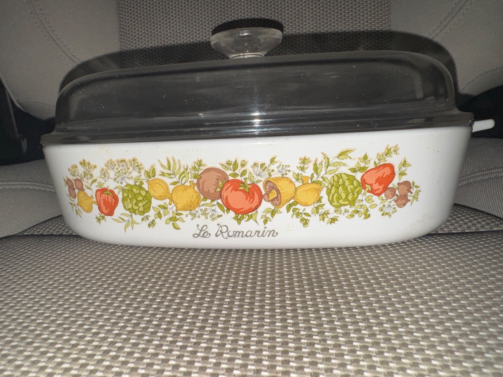 Very Rare Authentic Corning Ware LE ROMARIN Casserole Dish w/ Lid Spice of Life Very Rare Authentic Corning Ware LE ROMARIN Casserole Dish w/ Lid Spice of Life