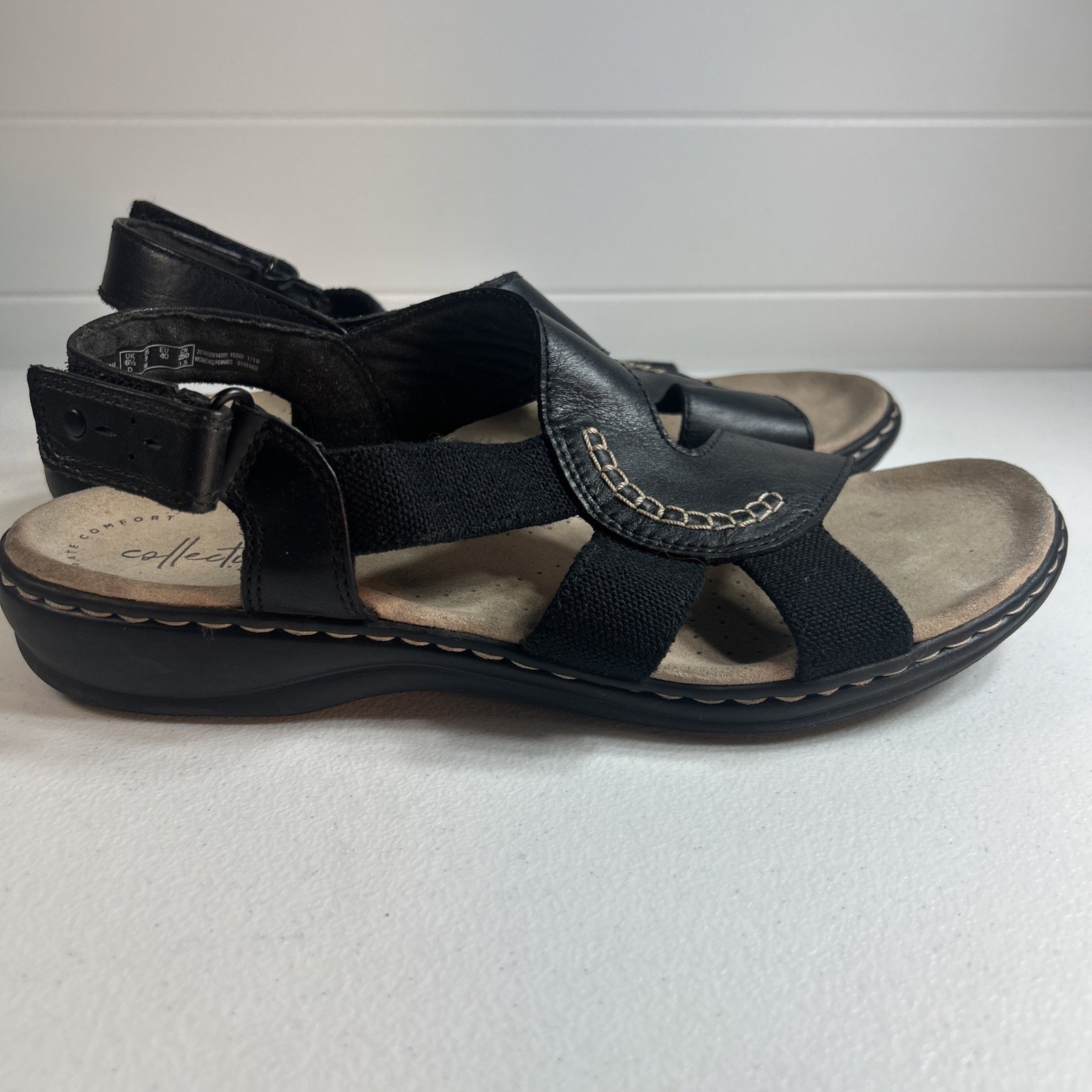 Clarks Collection Women’s Sandals Size 9 M Black Leather Leisa Lakelyn Comfort Clarks Collection Women’s Sandals Size 9 M Black Leather Leisa Lakelyn Comfort