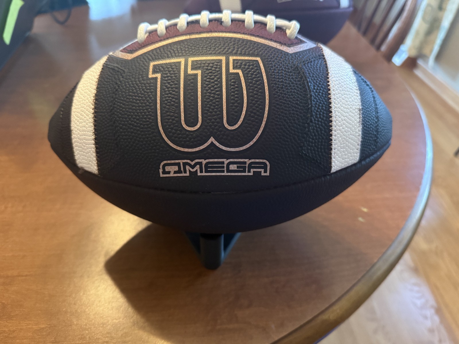 Wilson Omega NFHS stamp New and Fully Game Prepped Leather Football NFHS NEW Wilson Omega NFHS stamp New and Fully Game Prepped Leather Football NFHS NEW