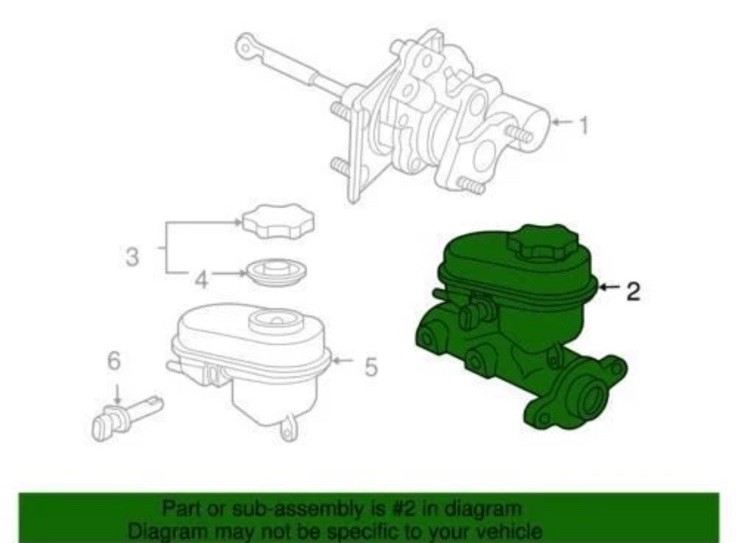 Genuine GM 2009-2019 Chevrolet GMC Express Savana Brake Master Cylinder 19420962
