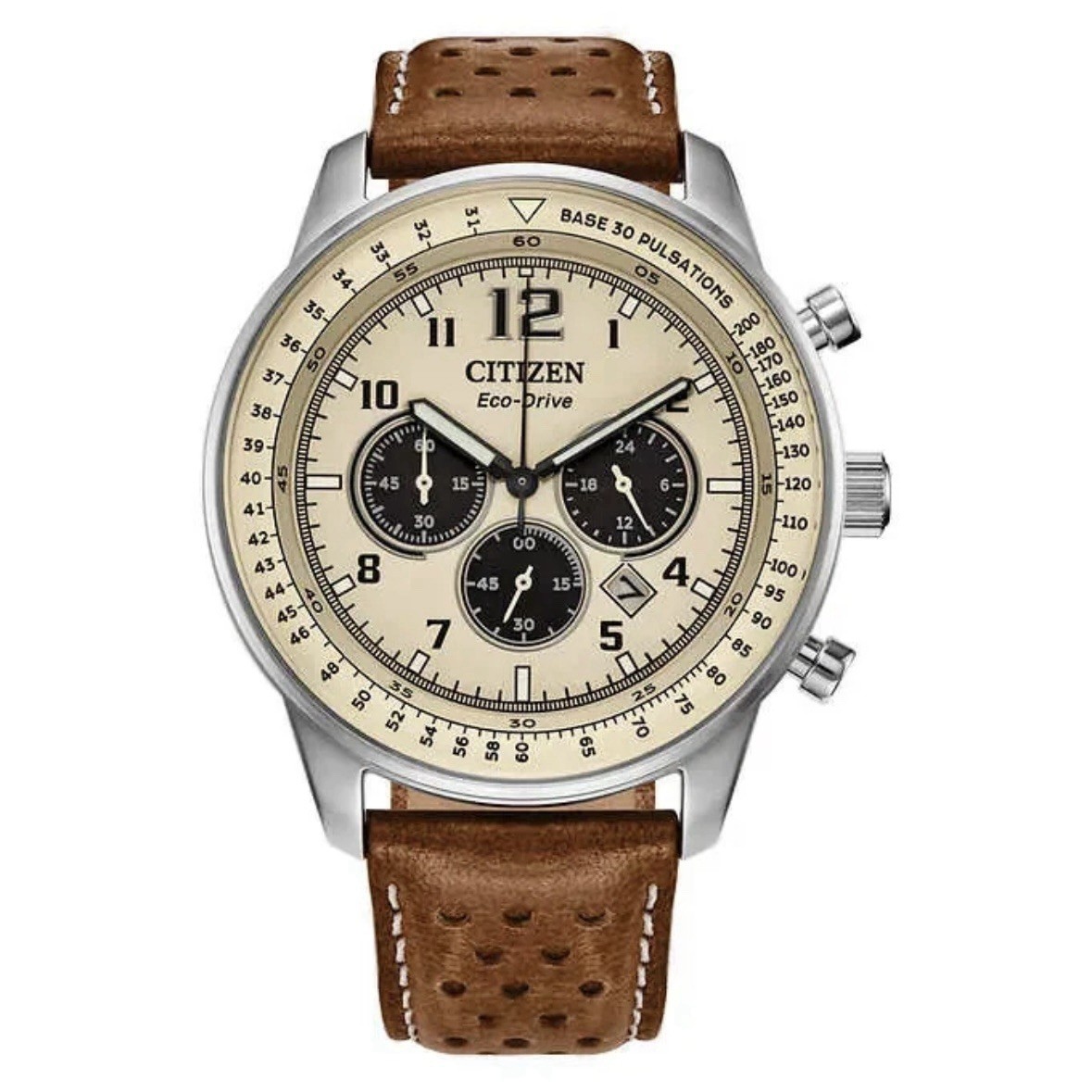 NEW Citizen Men\'s CA4500-08X Eco-Drive Chronograph Stainless Steel Leather Watch NEW Citizen Men\'s CA4500-08X Eco-Drive Chronograph Stainless Steel Leather Watch