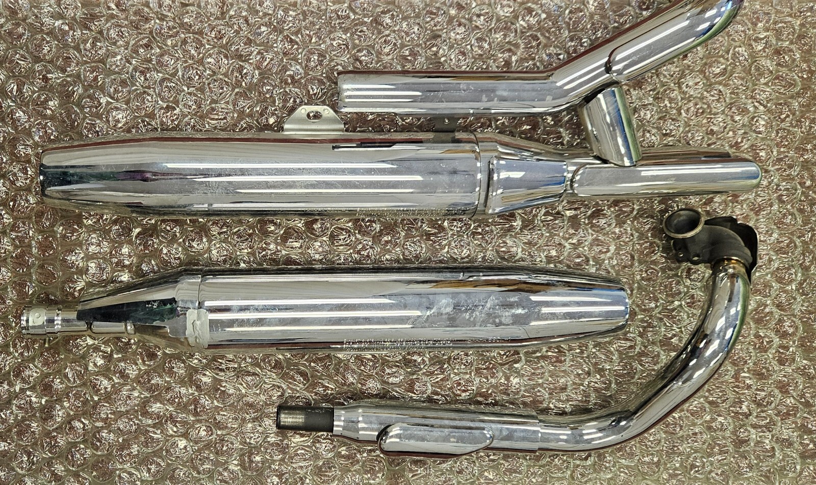 1978-1981 OEM YAMAHA XS1000 V Star Chrome Dual Exhaust Pipes 5SCL-1 &2 + Muffler 1978-1981 OEM YAMAHA XS1000 V Star Chrome Dual Exhaust Pipes 5SCL-1 &2 + Muffler