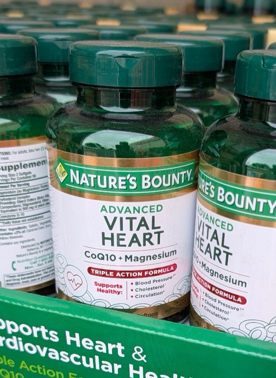 2 Pack Nature’s Bounty Advanced Vital Heart CoQ10 Magnesium 60 Softgels Each