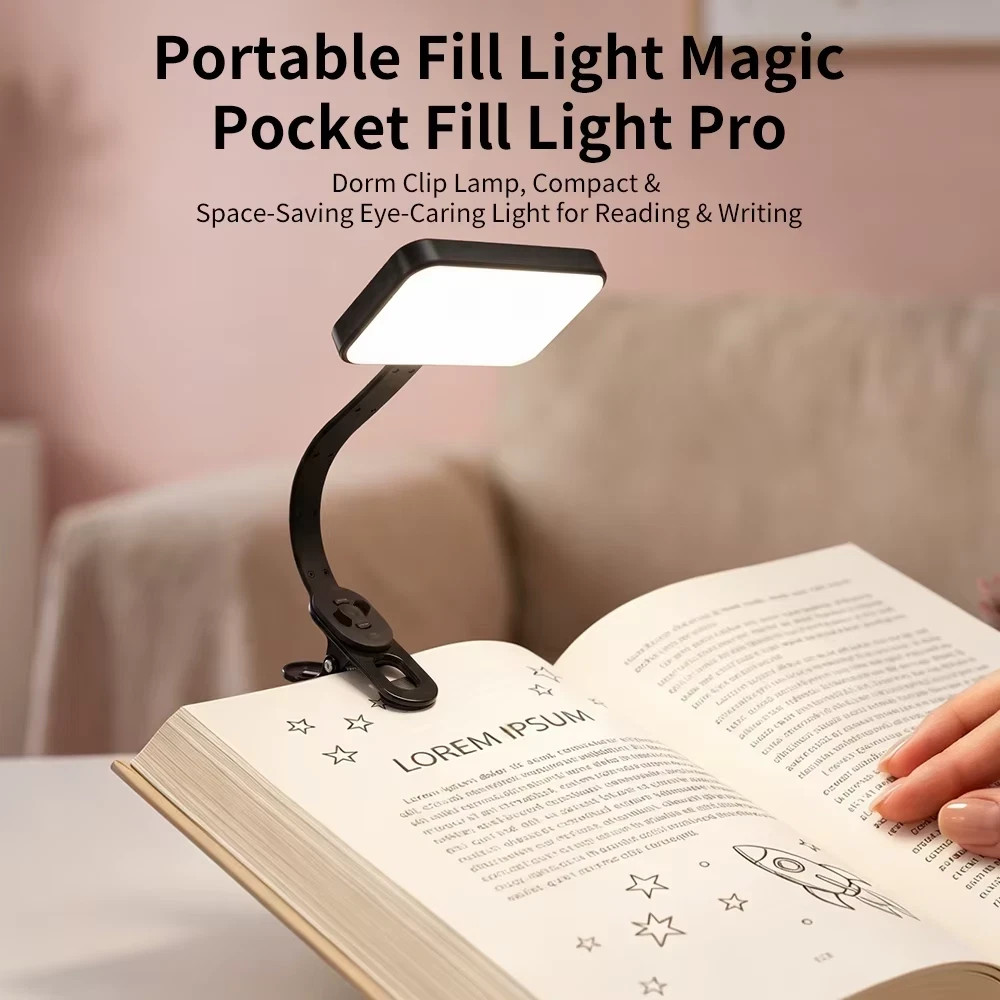LED Reading Book Light w/Clip Flexible USB Rechargeable Bed Travel Desk Laptop