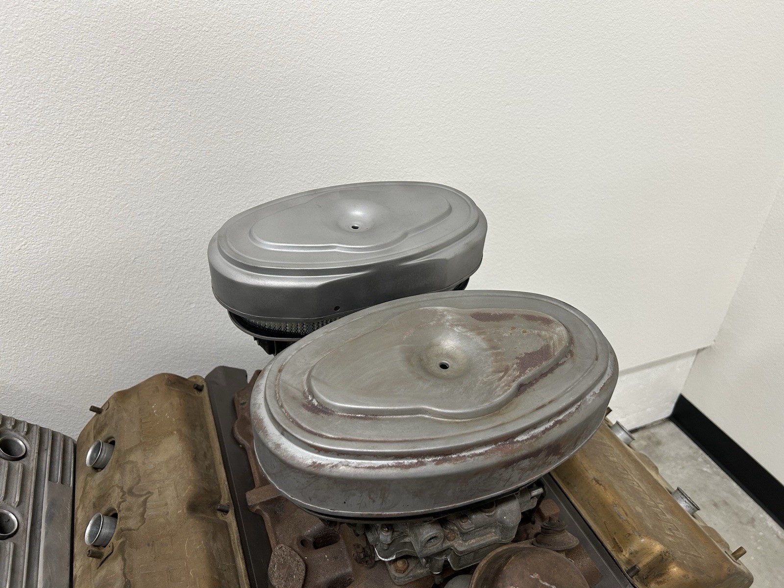 1962 Chrysler 300 H Dual Quad Air Filters Air Cleaners Set Pair Fury Not 1958