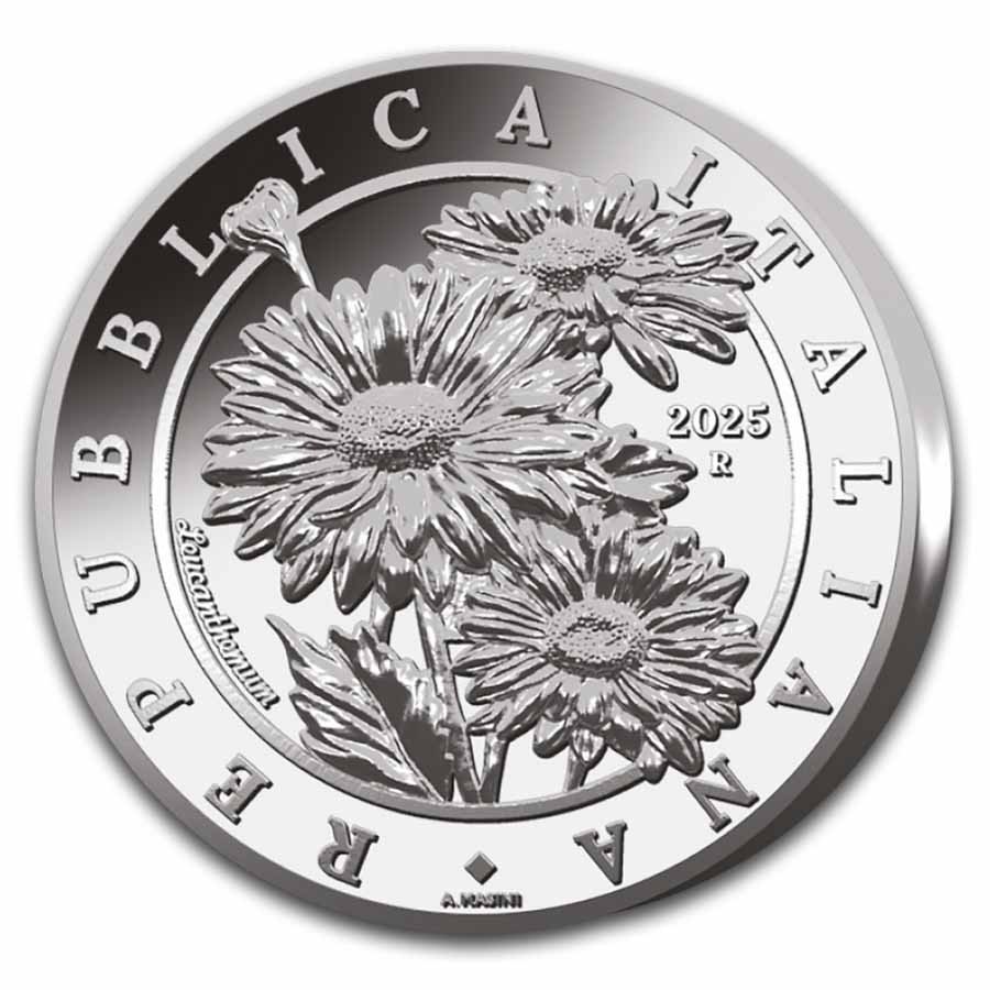 2025 Italy 1 oz Silver Flora and Fauna BU - The Daisy 2025 Italy 1 oz Silver Flora and Fauna BU - The Daisy