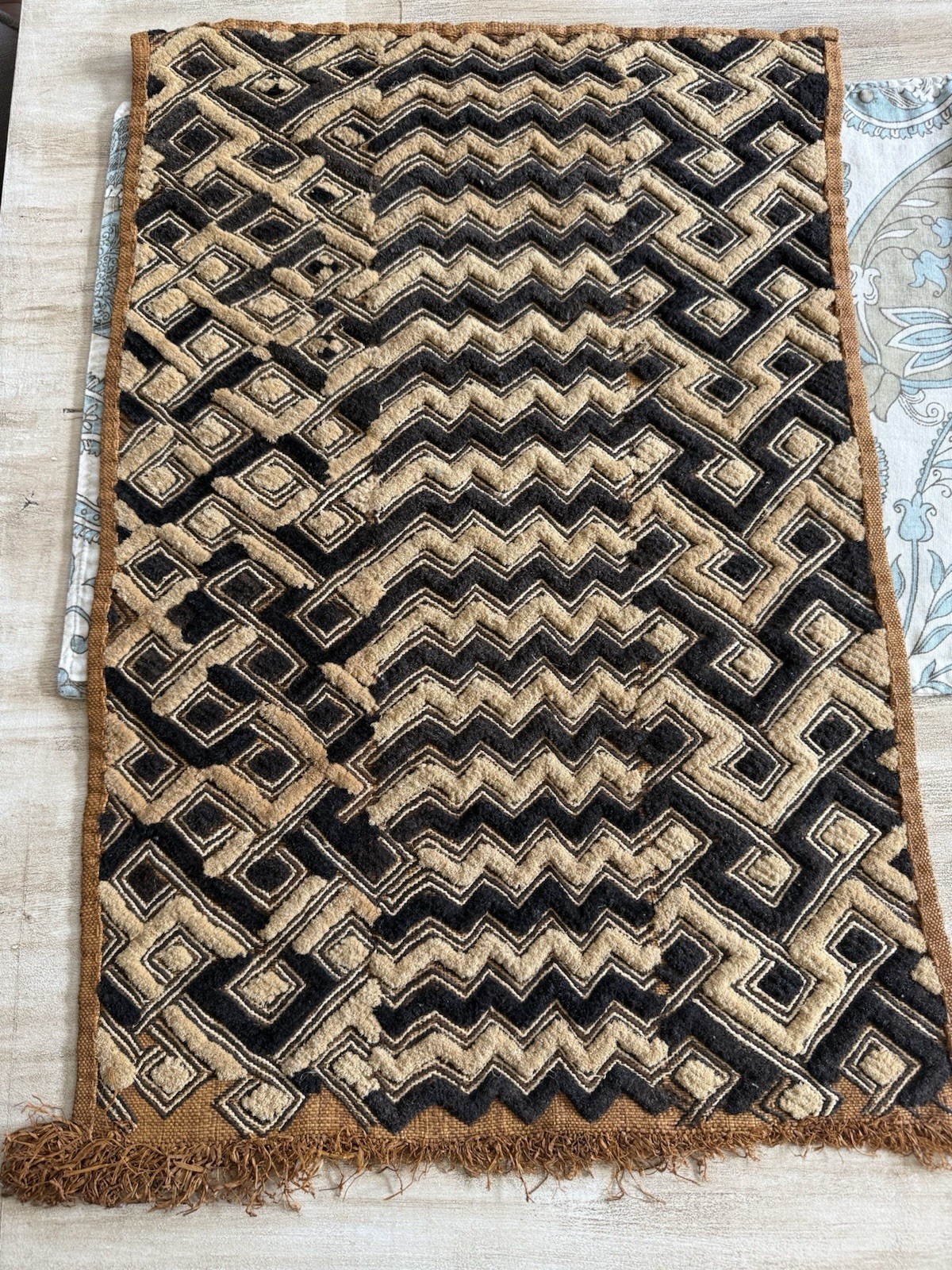 Kuba Cloth 27 X17.75 In. Hand Woven Rectangular Kuba Cloth 27 X17.75 In. Hand Woven Rectangular