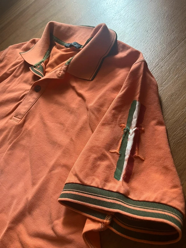 DiMattia Vintage Flavour Orange Polo Shirt 👕 DiMattia Vintage Flavour Orange Polo Shirt 👕