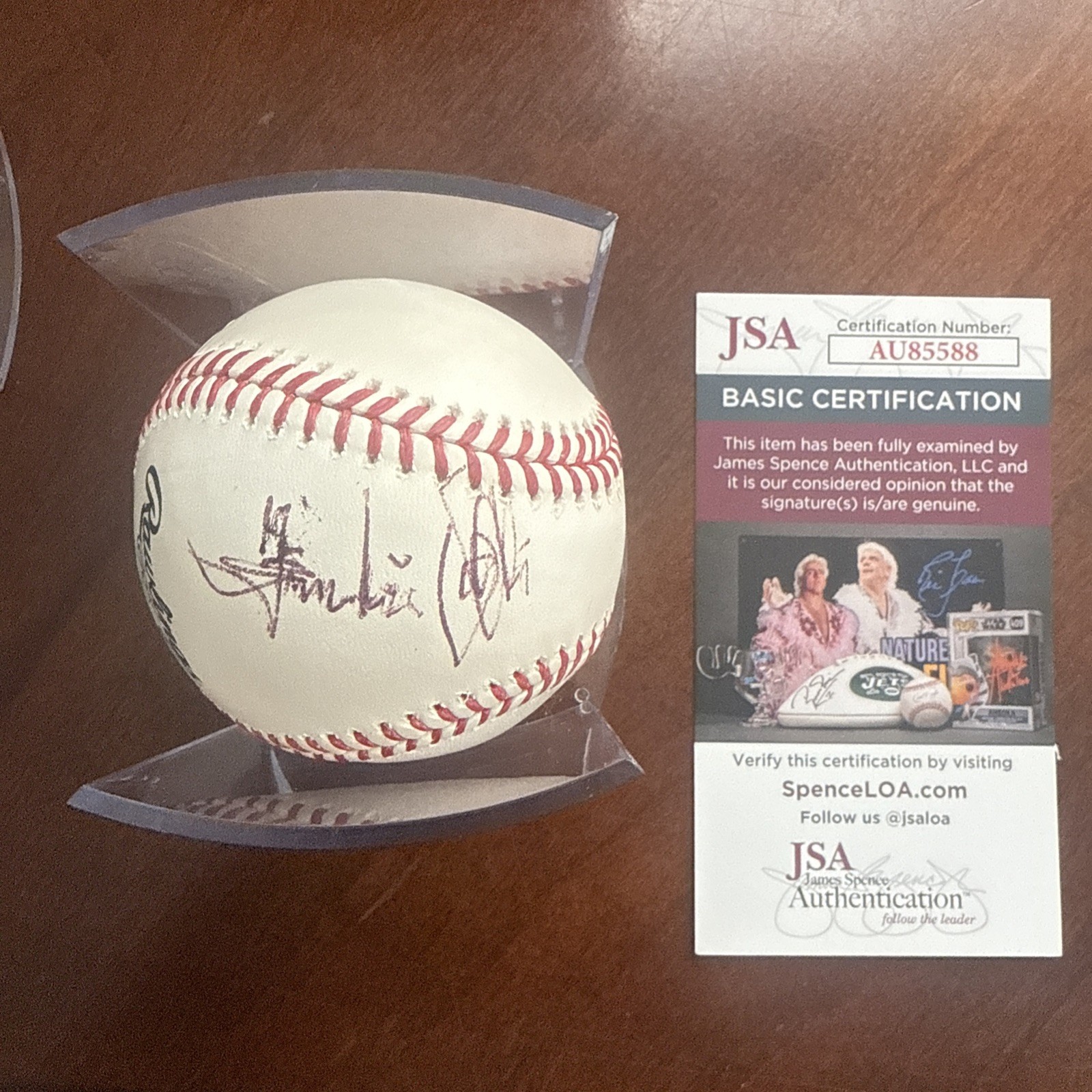 FRANKIE VALLI 4 SEASONS SINGER SIGNED / AUTOGRAPHED BASEBALL JSA Certified FRANKIE VALLI 4 SEASONS SINGER SIGNED / AUTOGRAPHED BASEBALL JSA Certified