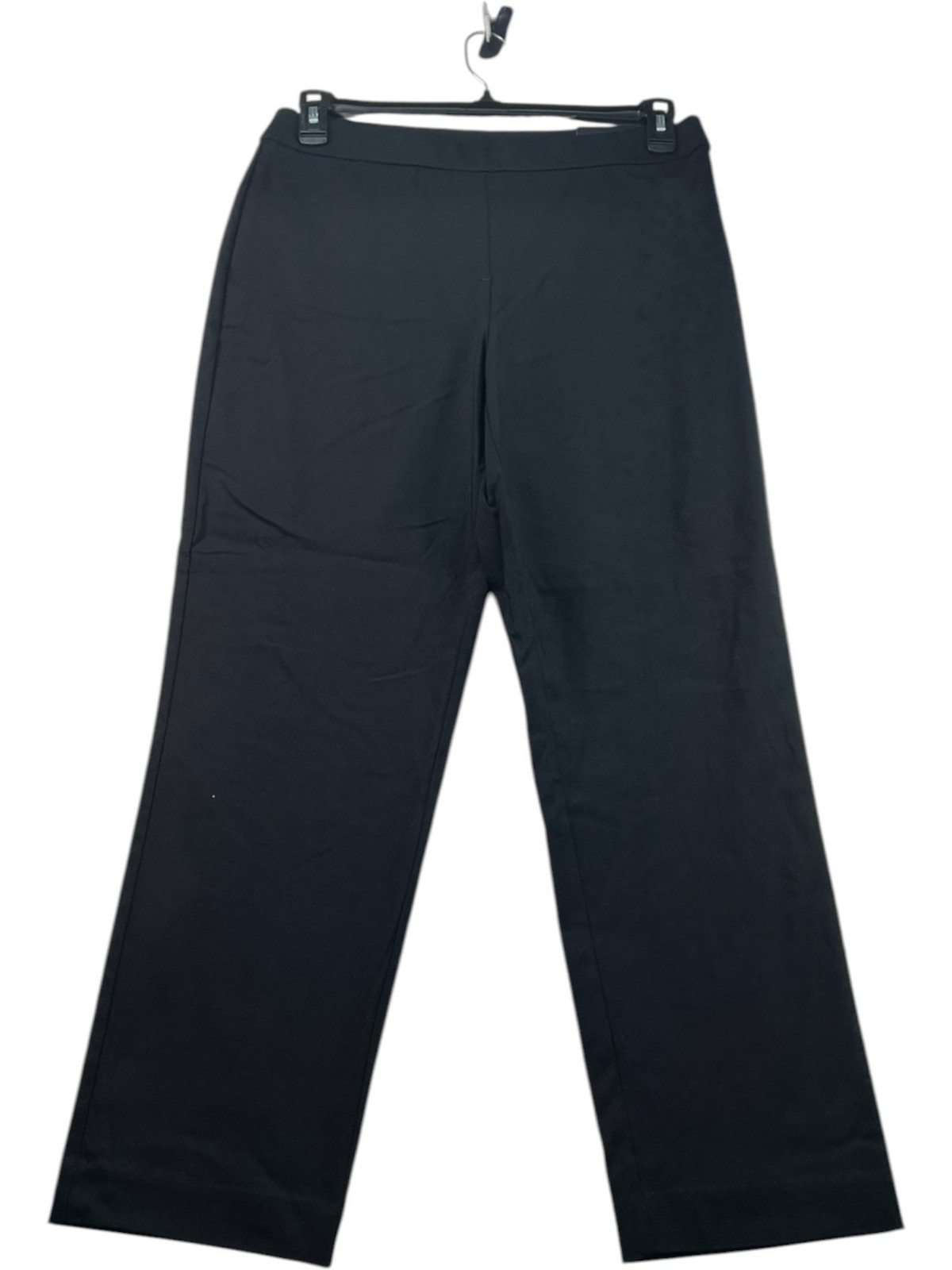 Alfred Dunner Pull On Pants Womens Size 8 Petite 8P Black Pockets Stretch New