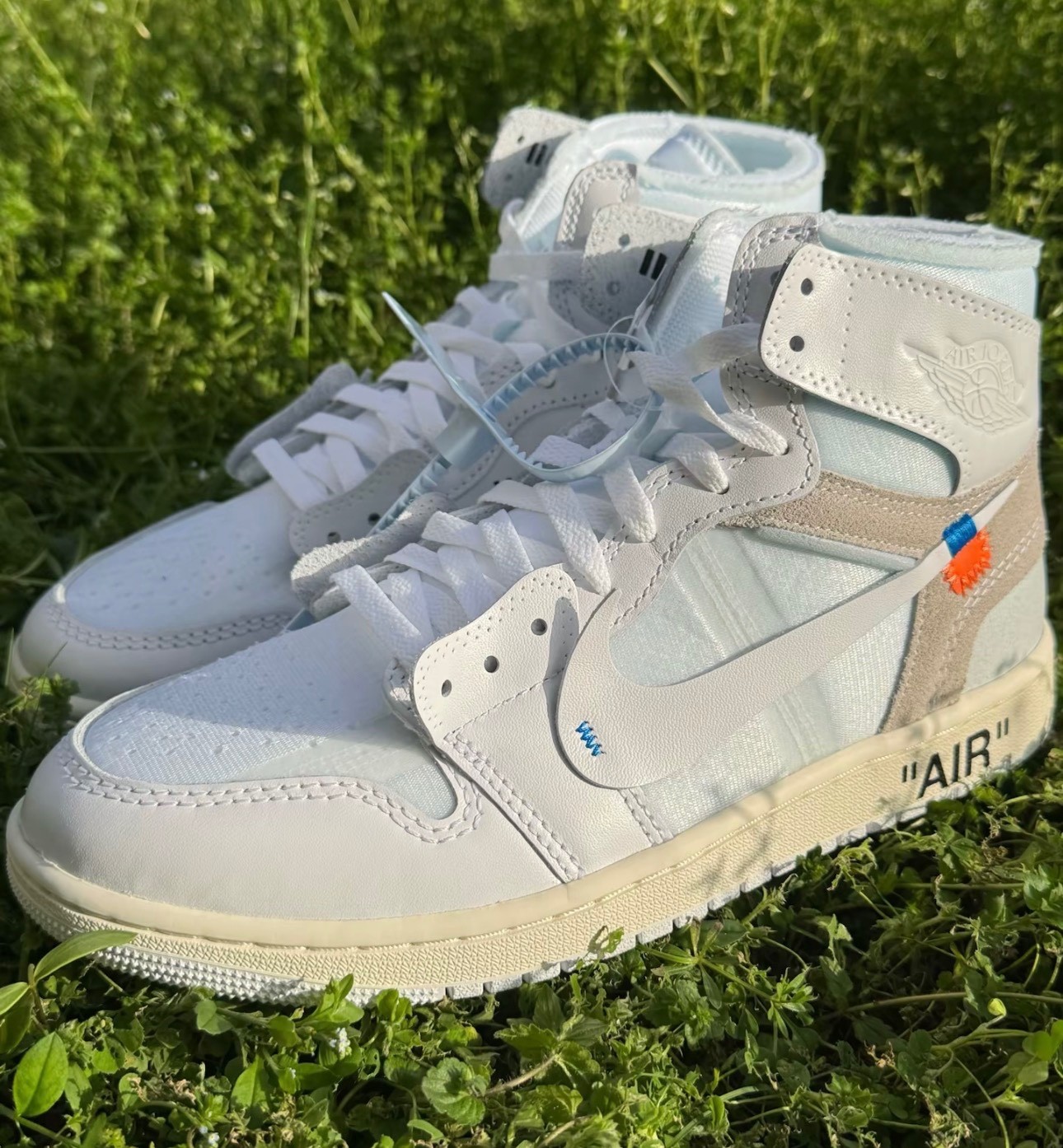 🤍 Nike Air Jordan 1 High OG Virgil Abloh Archive Alaska White Men's Shoes