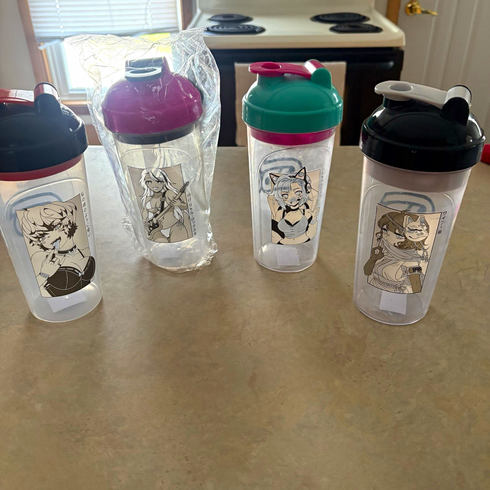 Lot of 4 Gamersupps Waifu Cups Lot of 4 Gamersupps Waifu Cups
