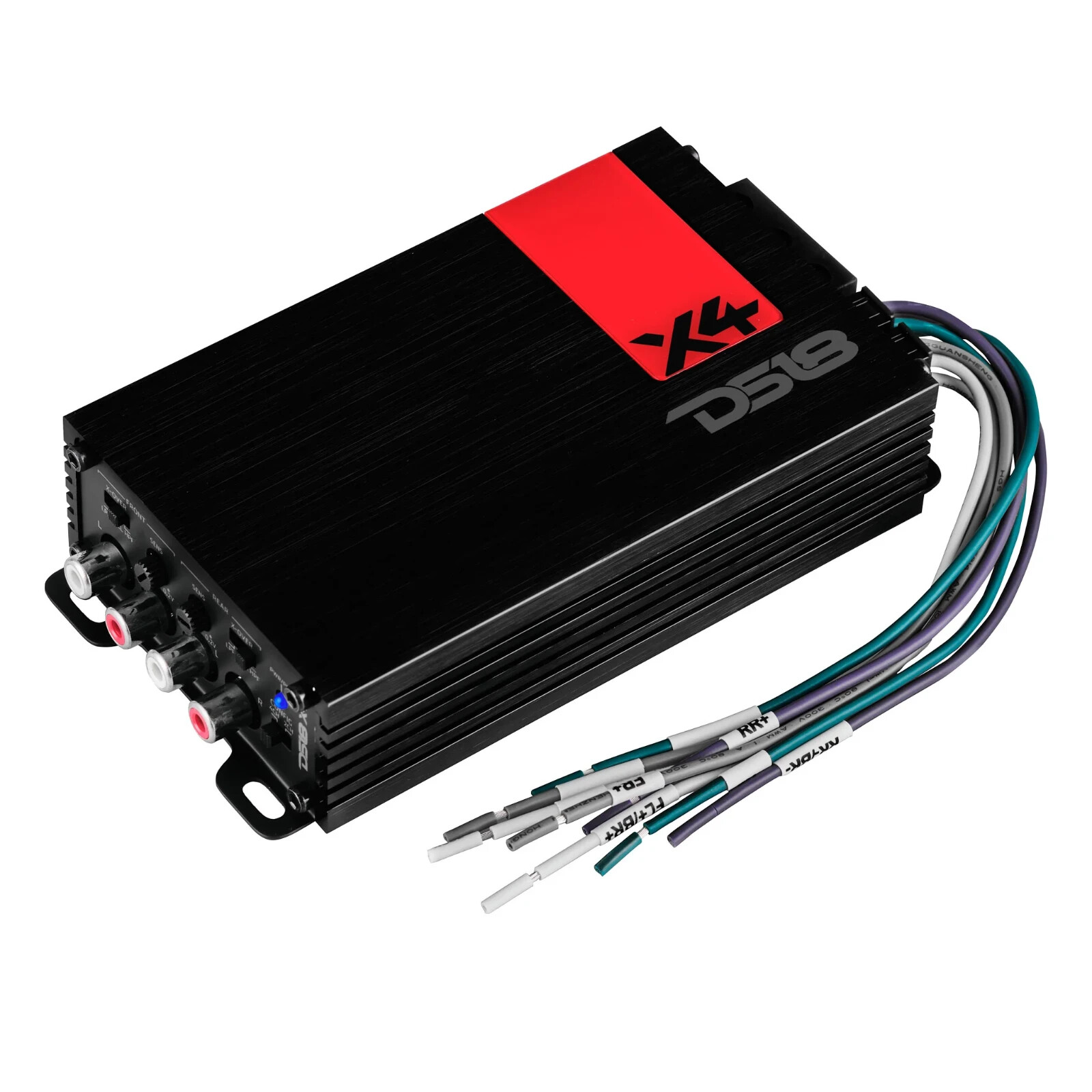 DS18 Ultra Compact Class D 4-Channel Powersports/Marine Speaker Amplifier Amp X4