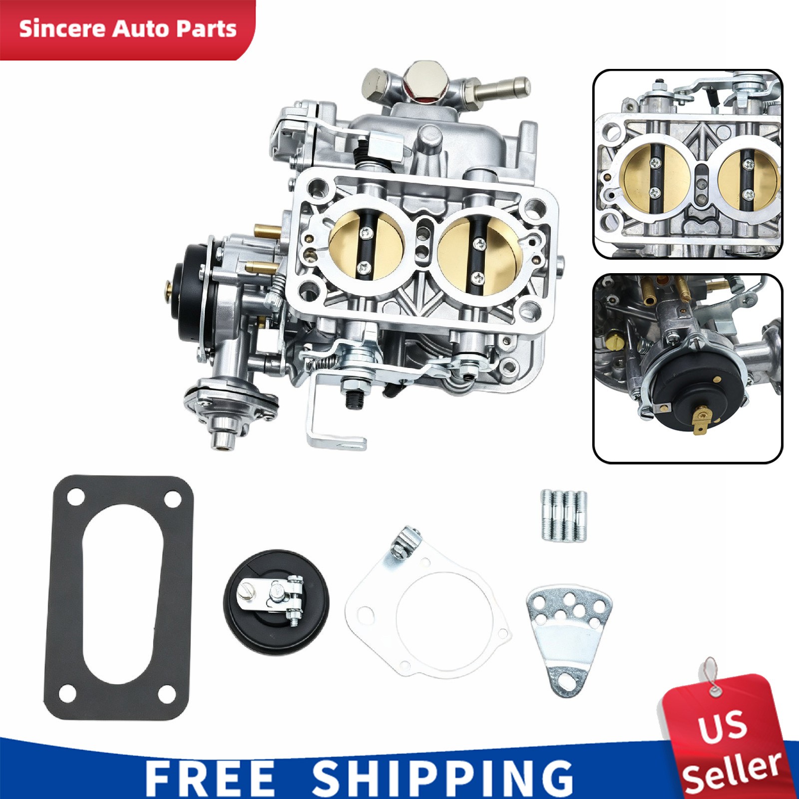 2BBL Carburetor Fits 1972-1990 Jeep CJ5 CJ7 Cherokee 258Ci BBD Carb 32/36 DGEV