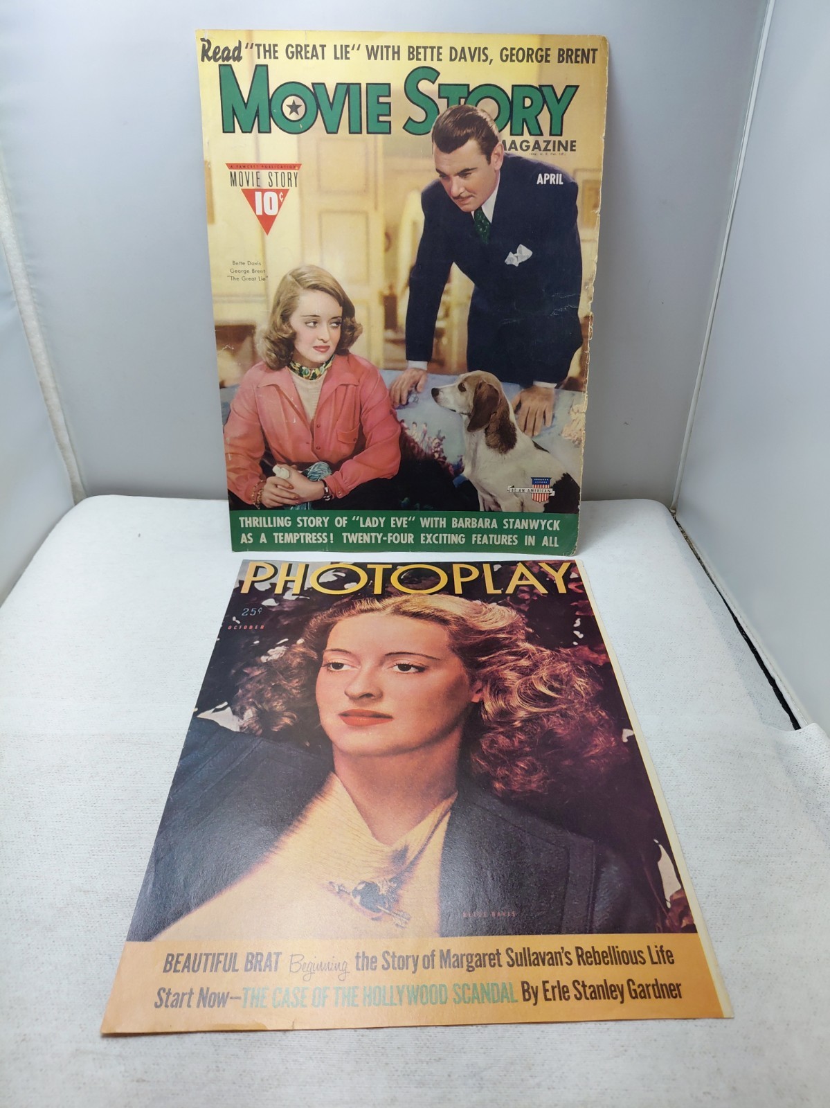 Movie Story Photoplay Magazine Bette Davis COVERS ONLY Vintage Original 
