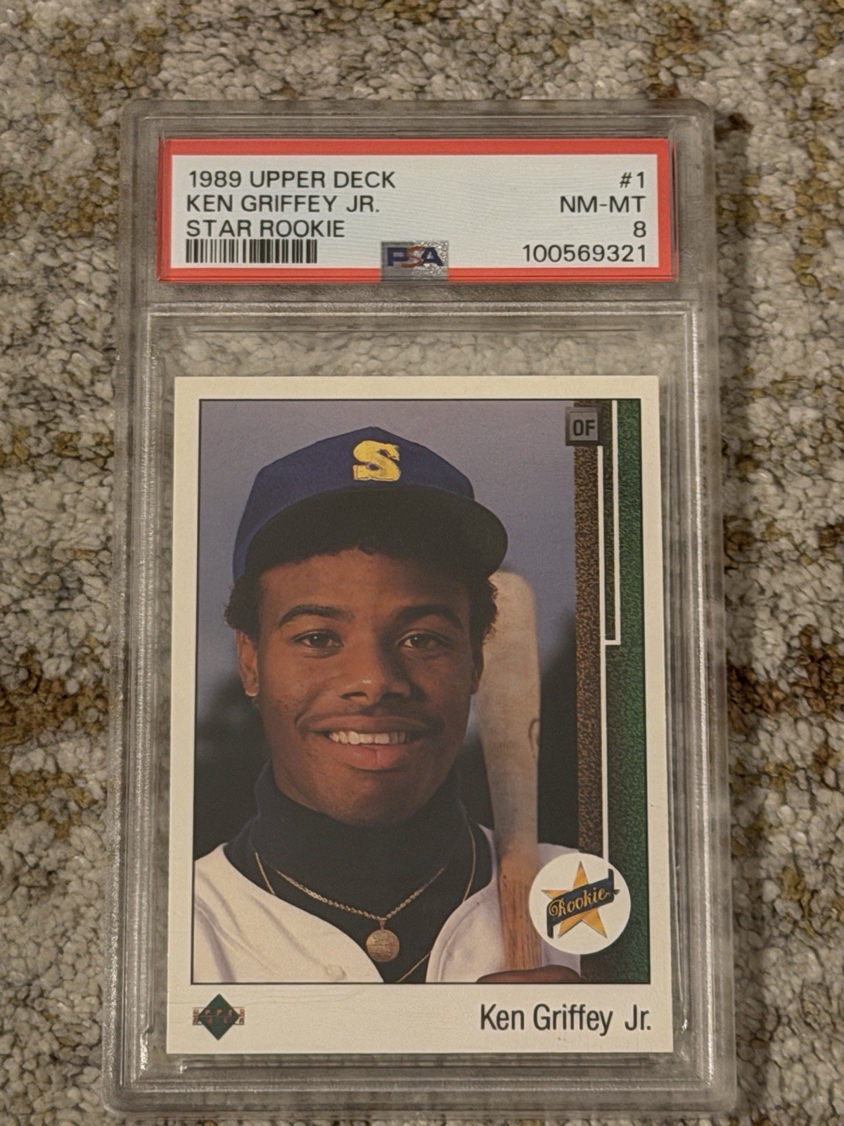 1989 Upper Deck - Star Rookie Ken Griffey Jr #1 (RC) 1989 Upper Deck - Star Rookie Ken Griffey Jr #1 (RC)