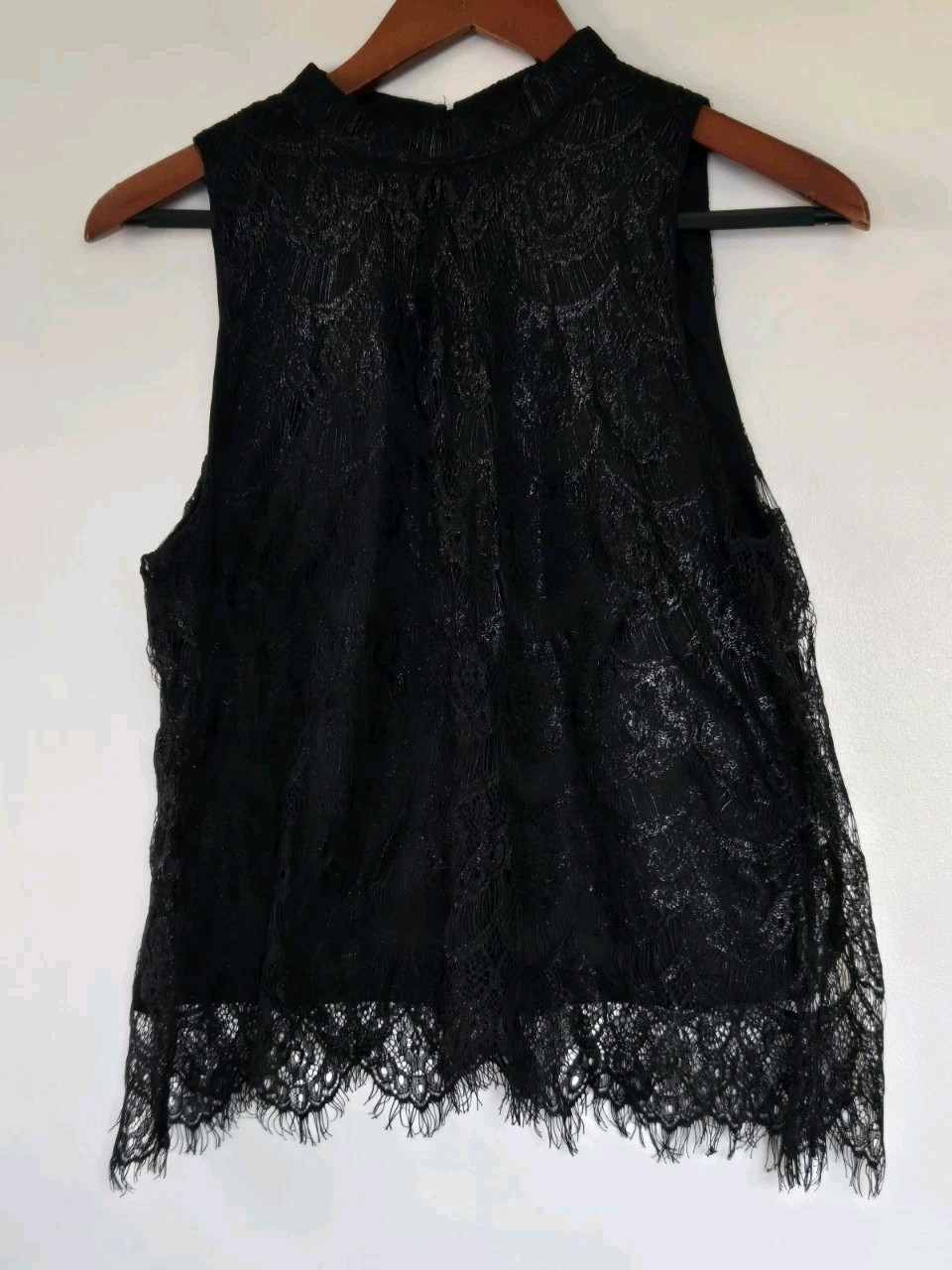 Love Fire Blouse Womens L Black Fairy Grunge Goth Witchy Whimisigoth Sheer Emo