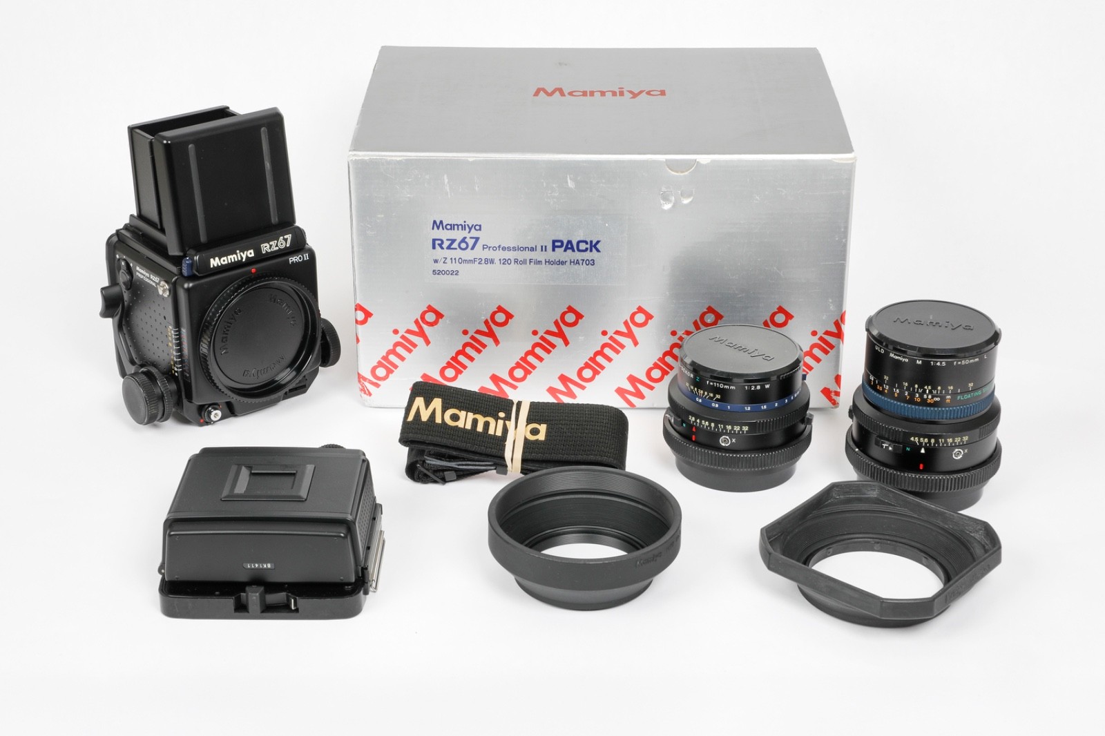 USED Mamiya RZ67 Pro II 110mm Kit + Beattie Screen + Rare 50mm Floating Lens USED Mamiya RZ67 Pro II 110mm Kit + Beattie Screen + Rare 50mm Floating Lens