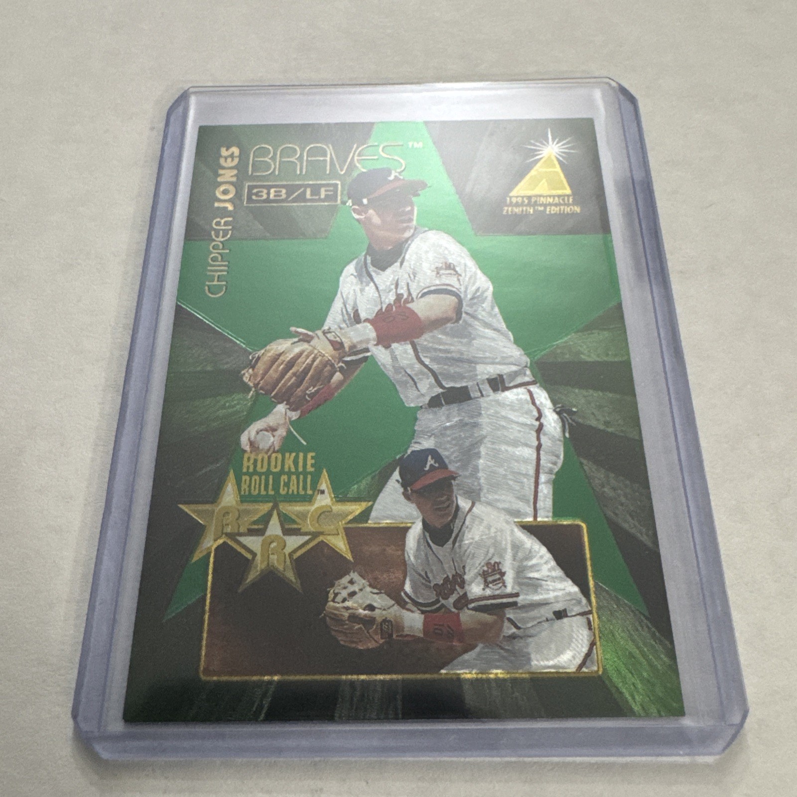 1995 Zenith #3 Chipper Jones Rookie Roll Call Braves 