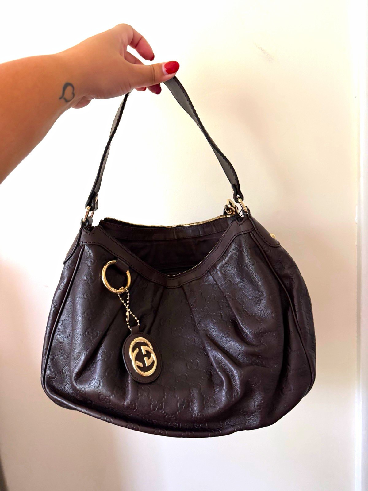 Gucci Brown Leather Sukey Shoulder Bag Gucci Brown Leather Sukey Shoulder Bag