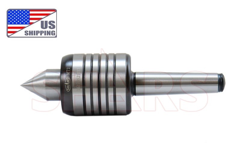 Shars MT 2 Morse Taper Live Center CNC .0002in 3500 RPM 265LBS Triple New ^[