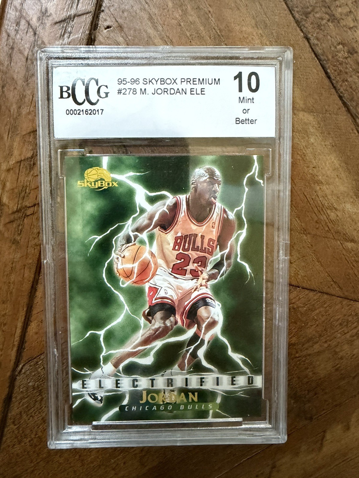 1995-96 Skybox Premium Michael Jordan #278 Electrified BCCG 10 Mint - Investment