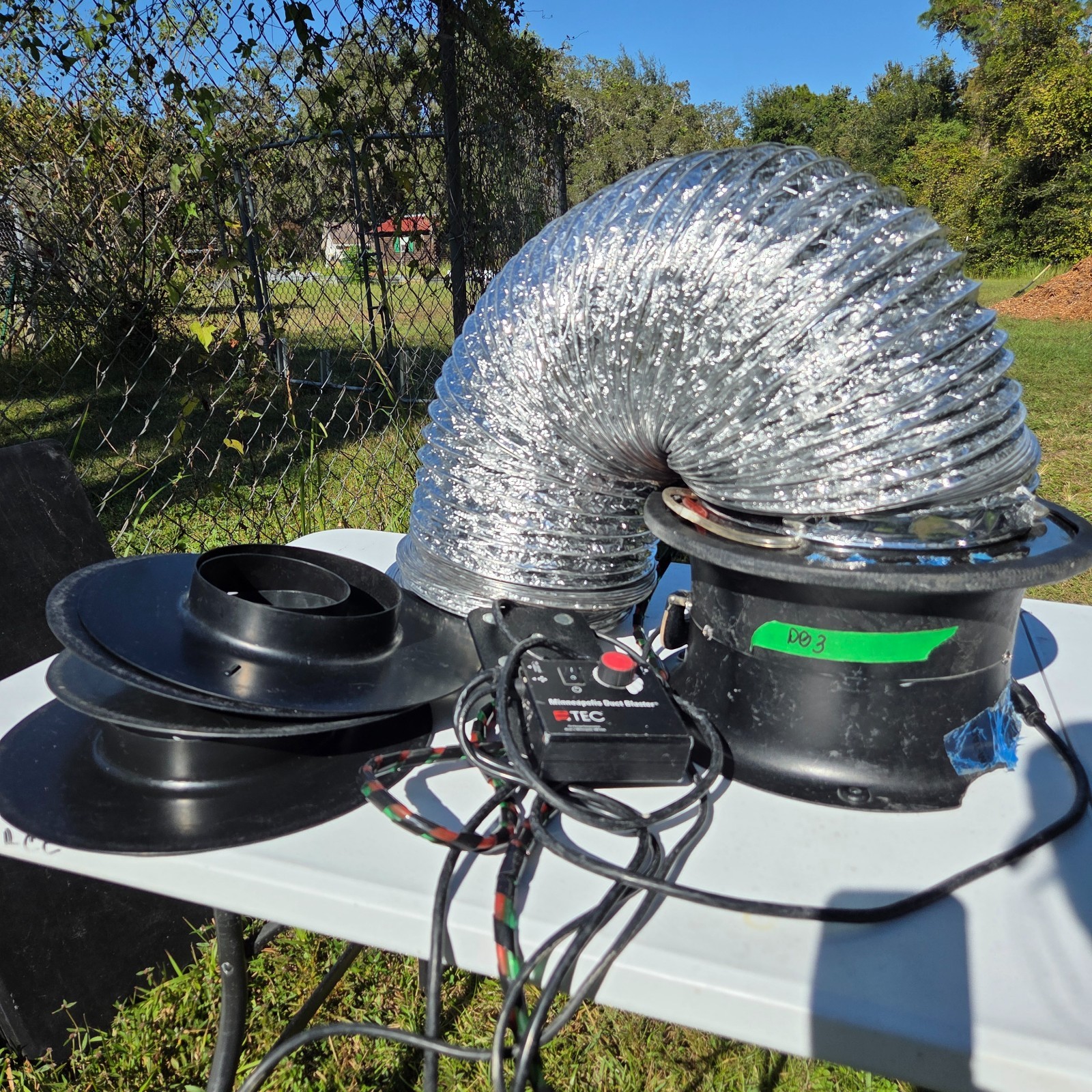 TEC Minneapolis Duct Blaster System & Speed Controller (WORKING) SEE VIDEO